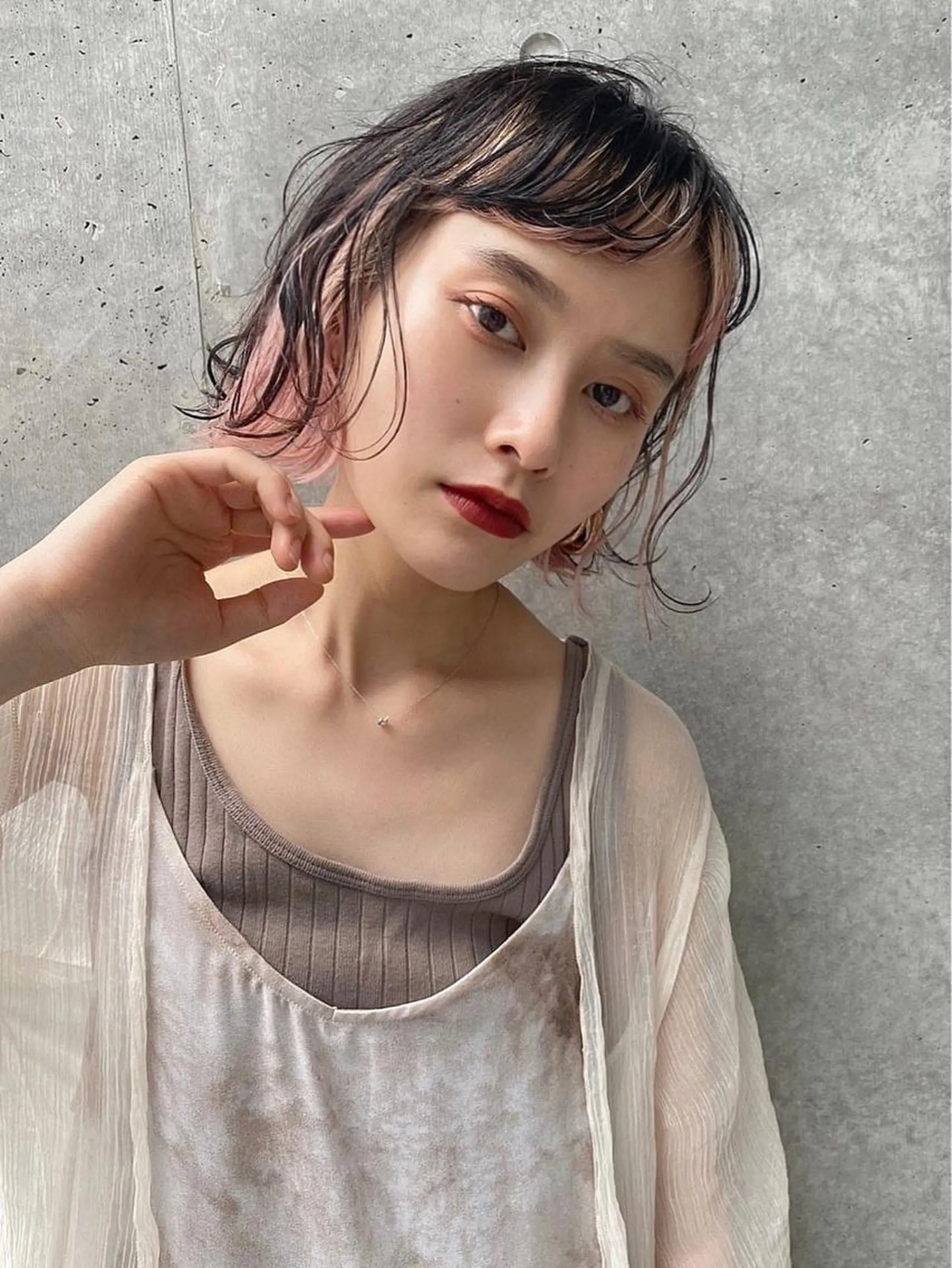 ショート カラー インナーカラー ヘアカラー トリートメント ヘッドスパ youres hair 髪質改善＆ヘッドスパ日吉店所属・代表✩.*˚白井 美香のヘアスタイル