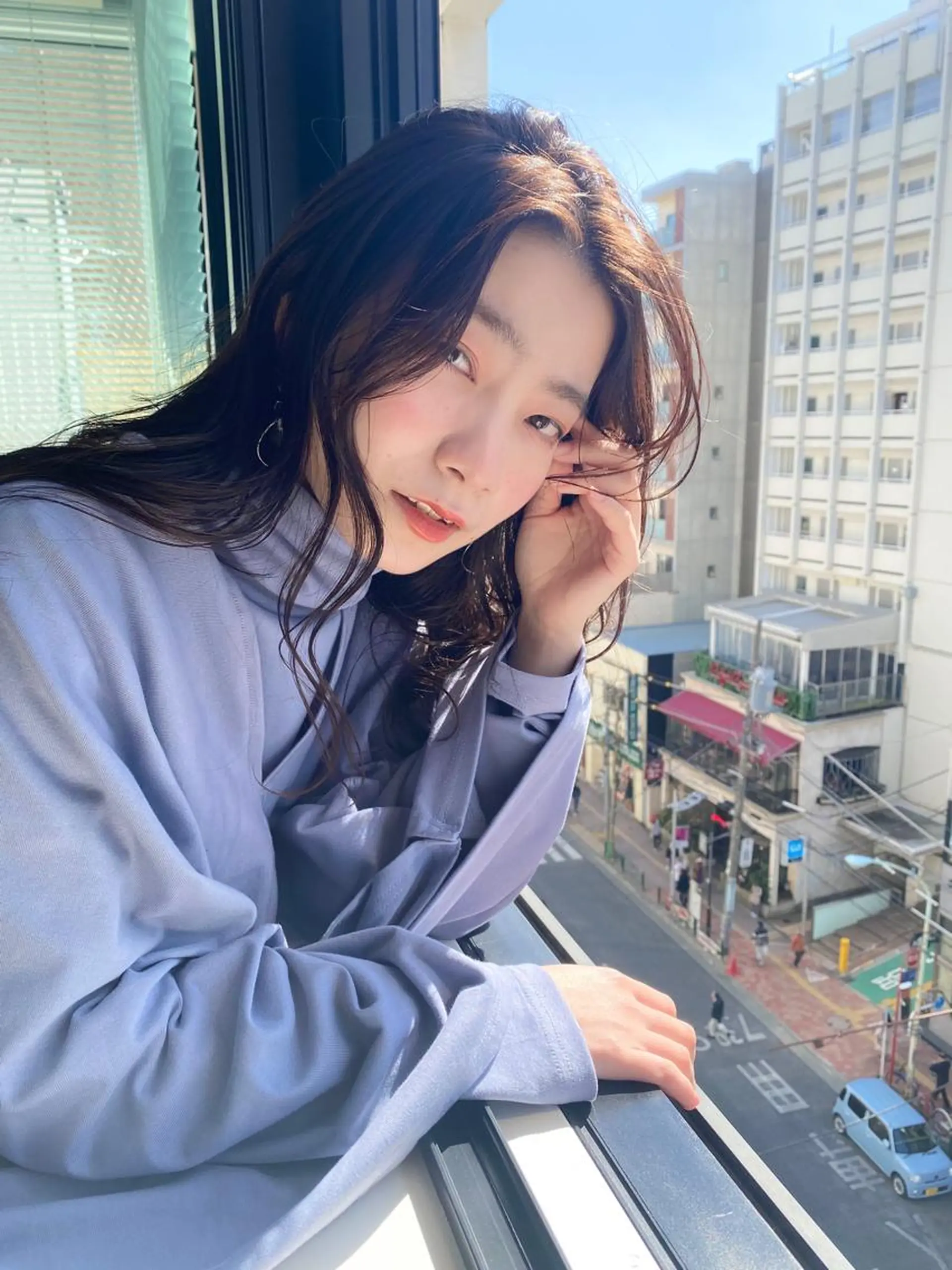 セミロング カラー ウルフカット ハッシュカット/七海のヘアスタイル