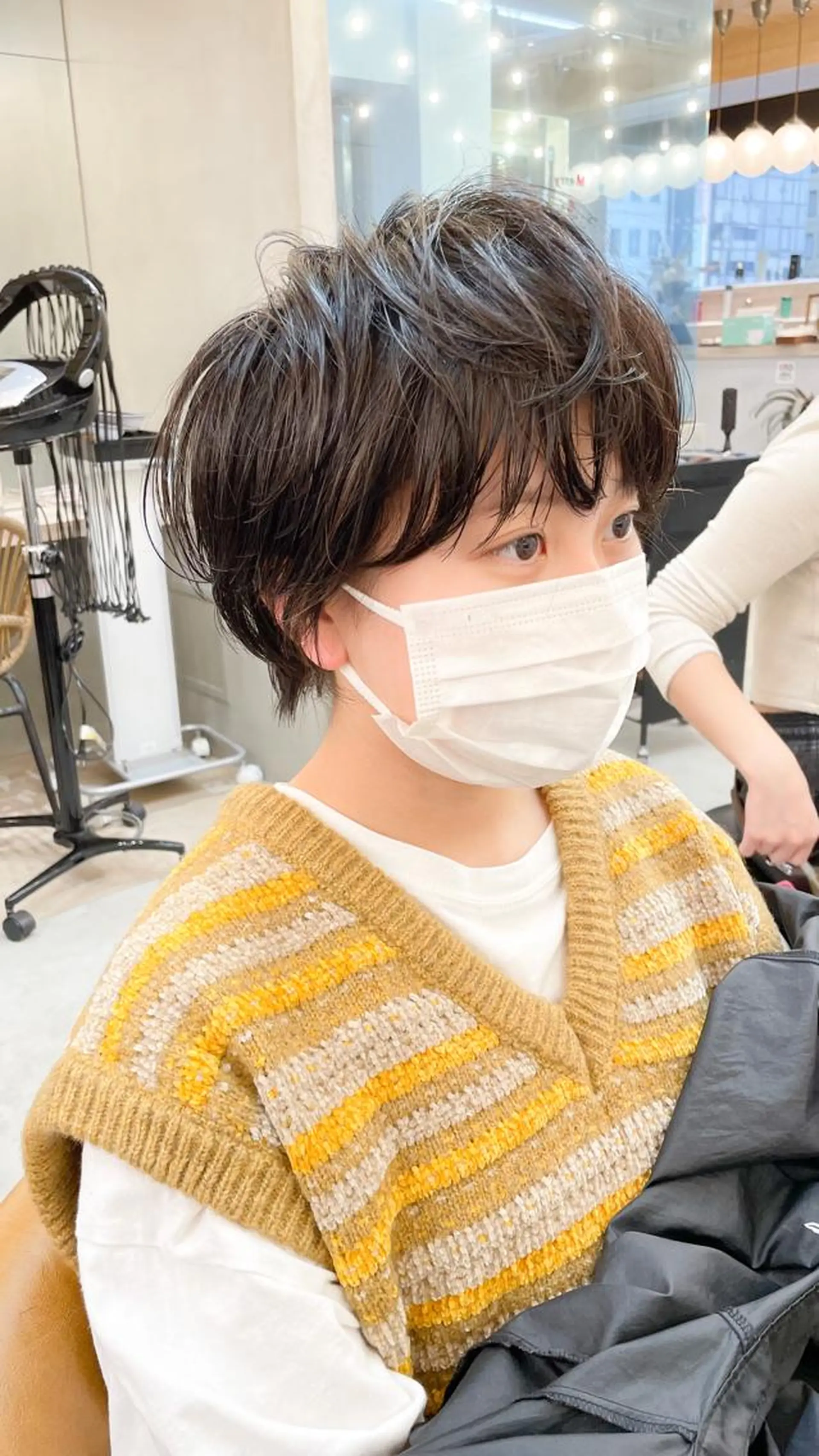 ショート パーマ ショートボブ ハンサムショート ボブ ショートヘア 外ハネヘア EMANON YOKOHAMA所属・横浜/ショート/ マンツーマン施術　丹のヘアスタイル