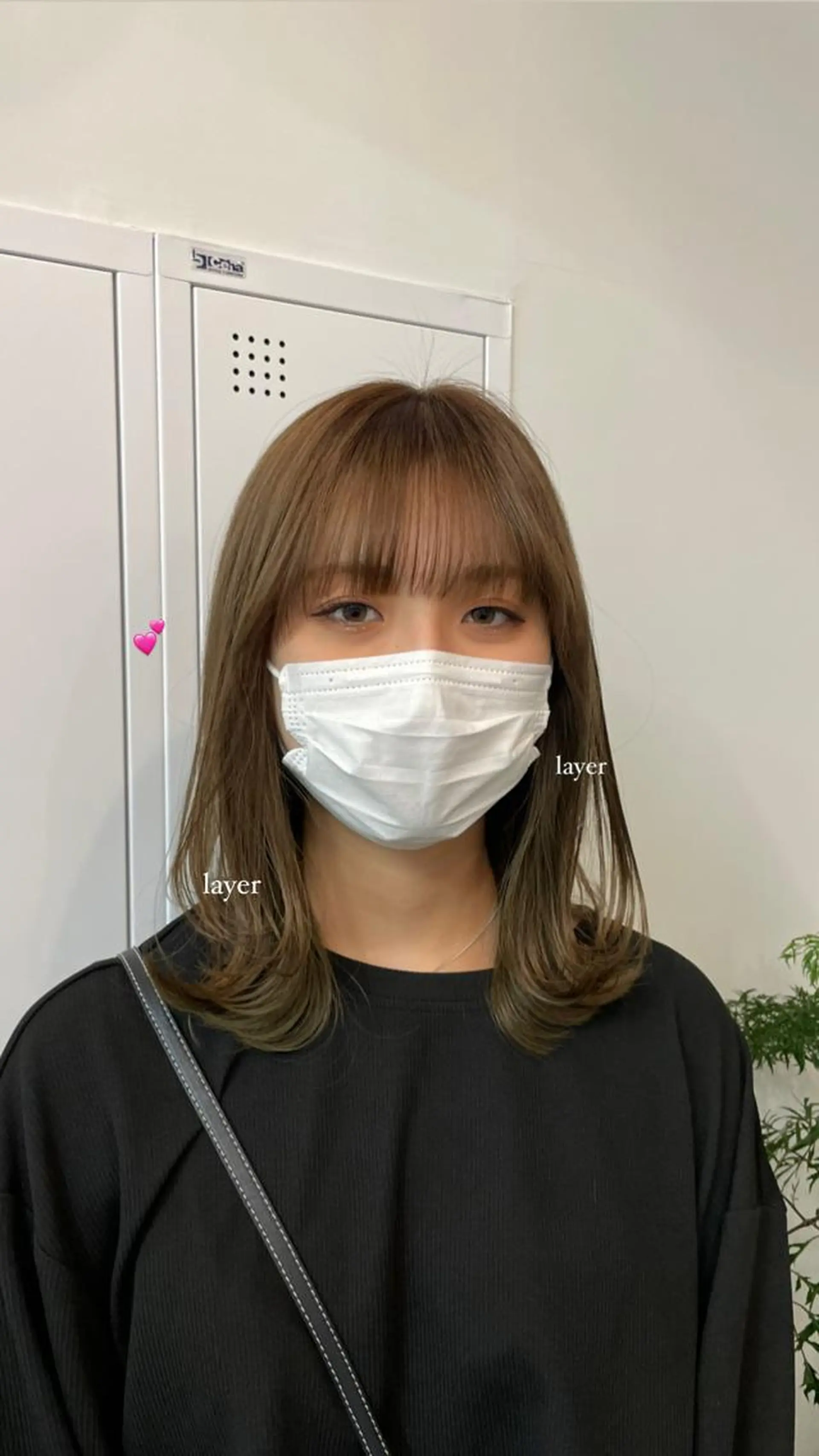 ミディアム 立野 莉央のヘアスタイル