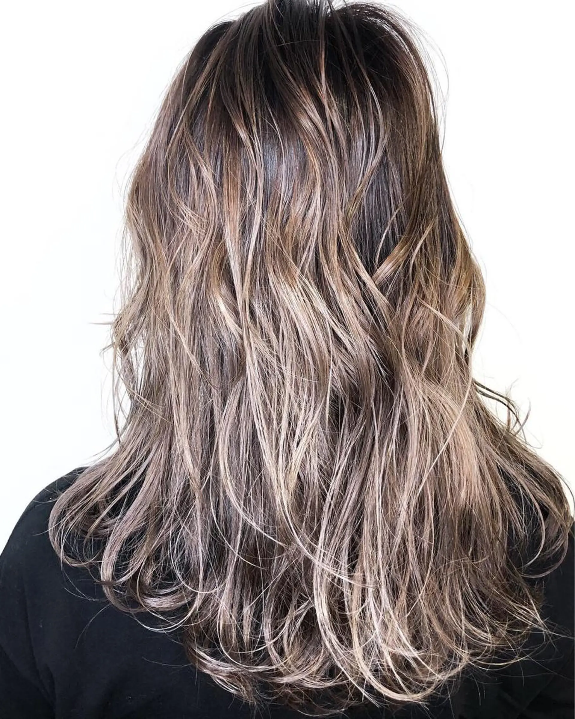 セミロング カラー バレイヤージュ ブリーチ ケアブリーチ ダブルカラー グラデーションカラー メンズヘア特化 崎田 成人のヘアスタイル