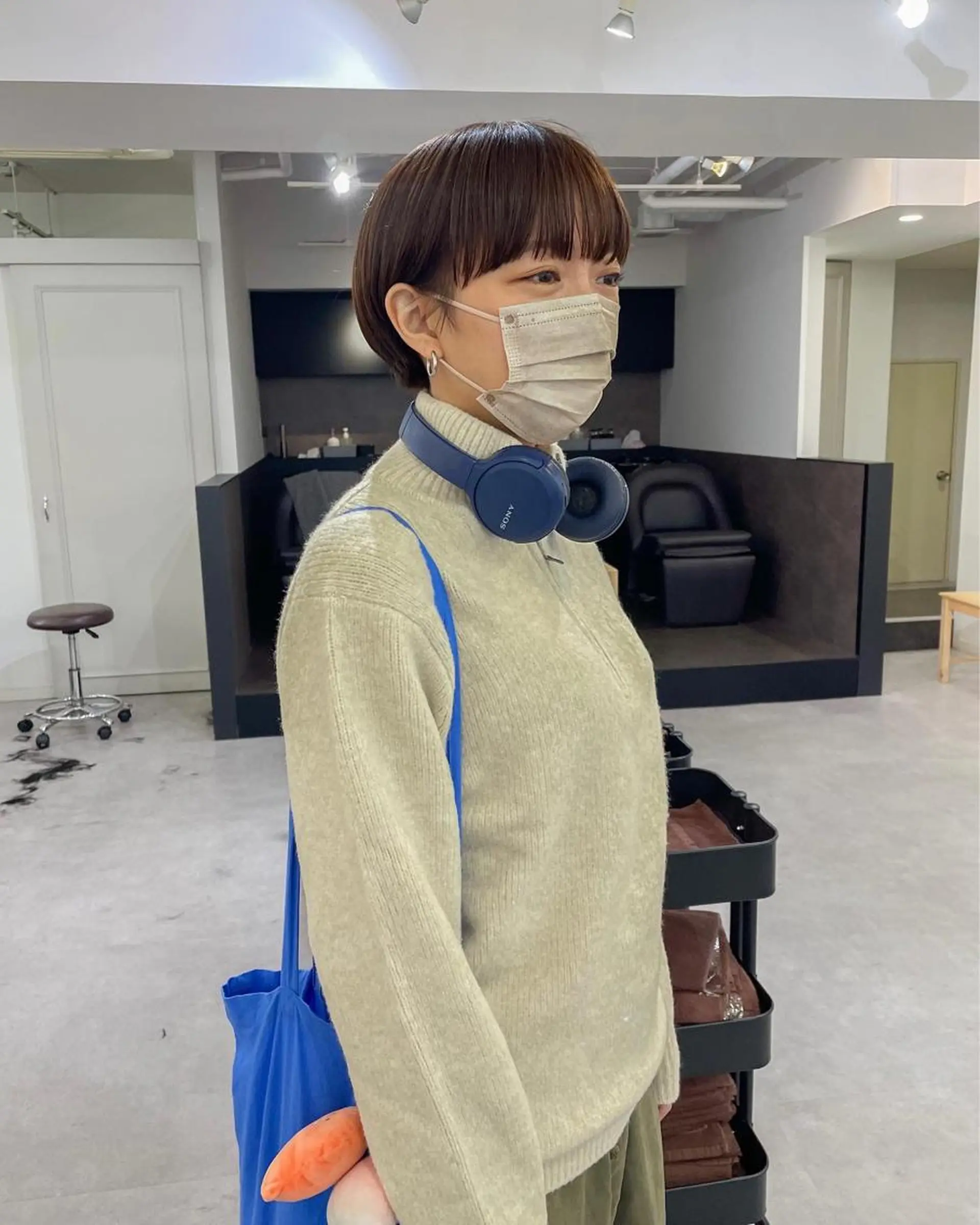 ショート カラー ショートヘア ショート　ボブ メンズ　パーマのヘアスタイル