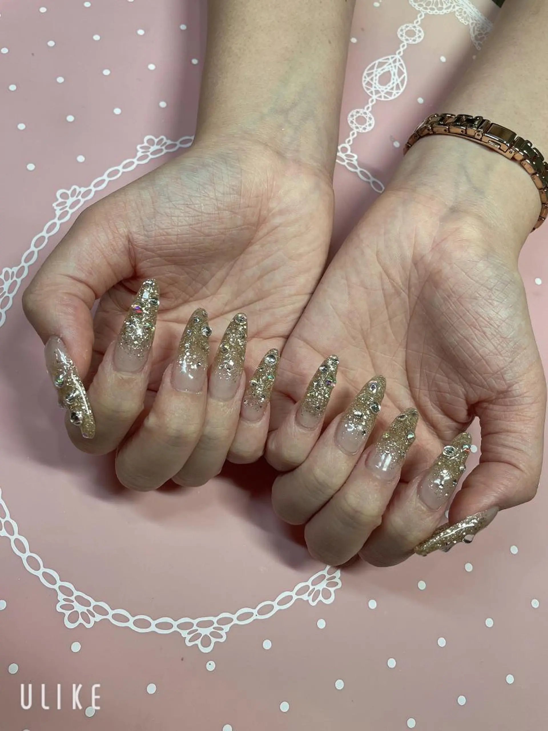 セミロング ネイル ハンドネイル 《LB》ラブリエ Nail&eyeのマツエク・マツパデザイン