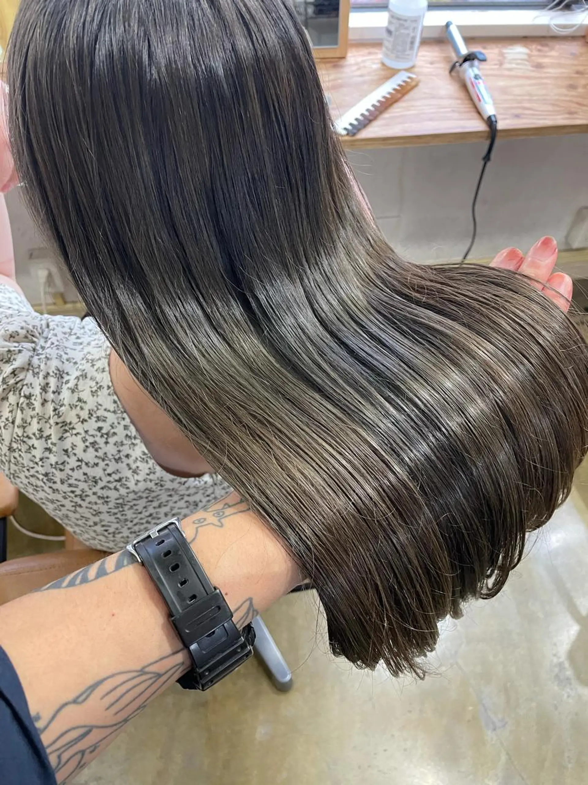 セミロング カラー カット ヘアカラー トリートメント 💎髪質改善💎 デザイナーshinのヘアスタイル