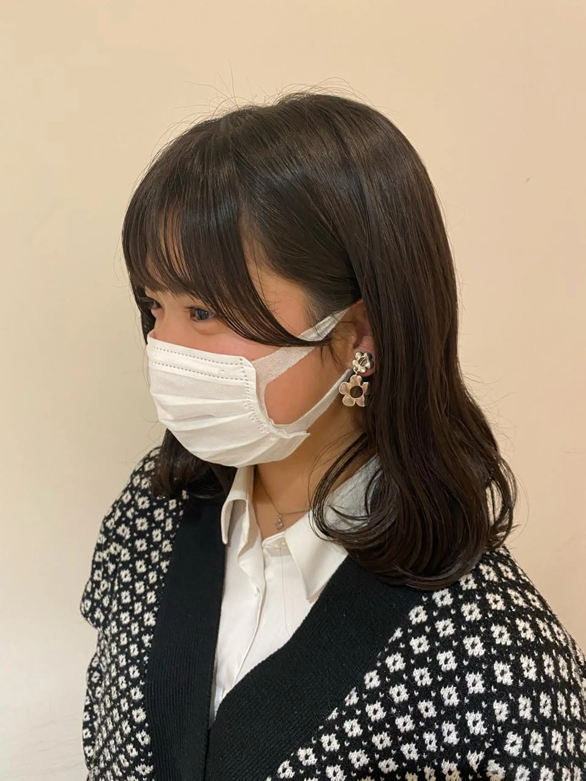 セミロング 🫧顔周りカット 🫧樫村優香のヘアスタイル