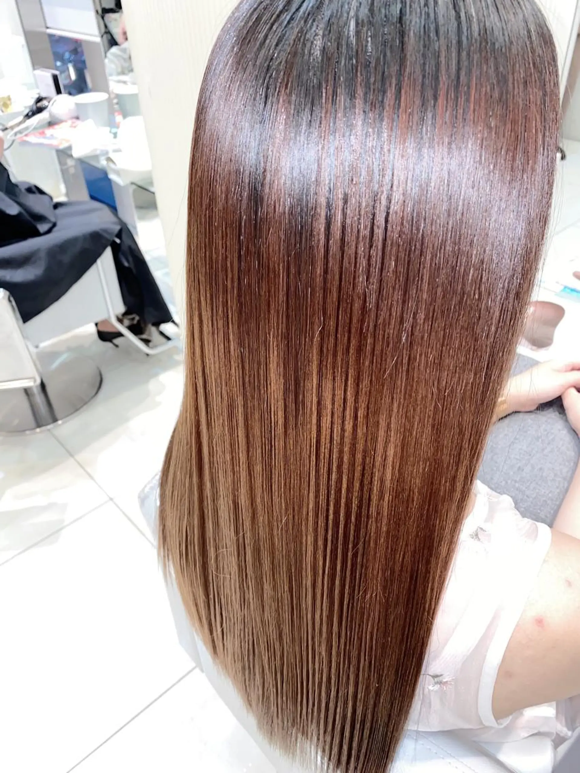 ロング 縮毛矯正 カット ヘアカラー トリートメント 縮毛矯正/髪質改善 /ブリーチ/東陽町✨のヘアスタイル