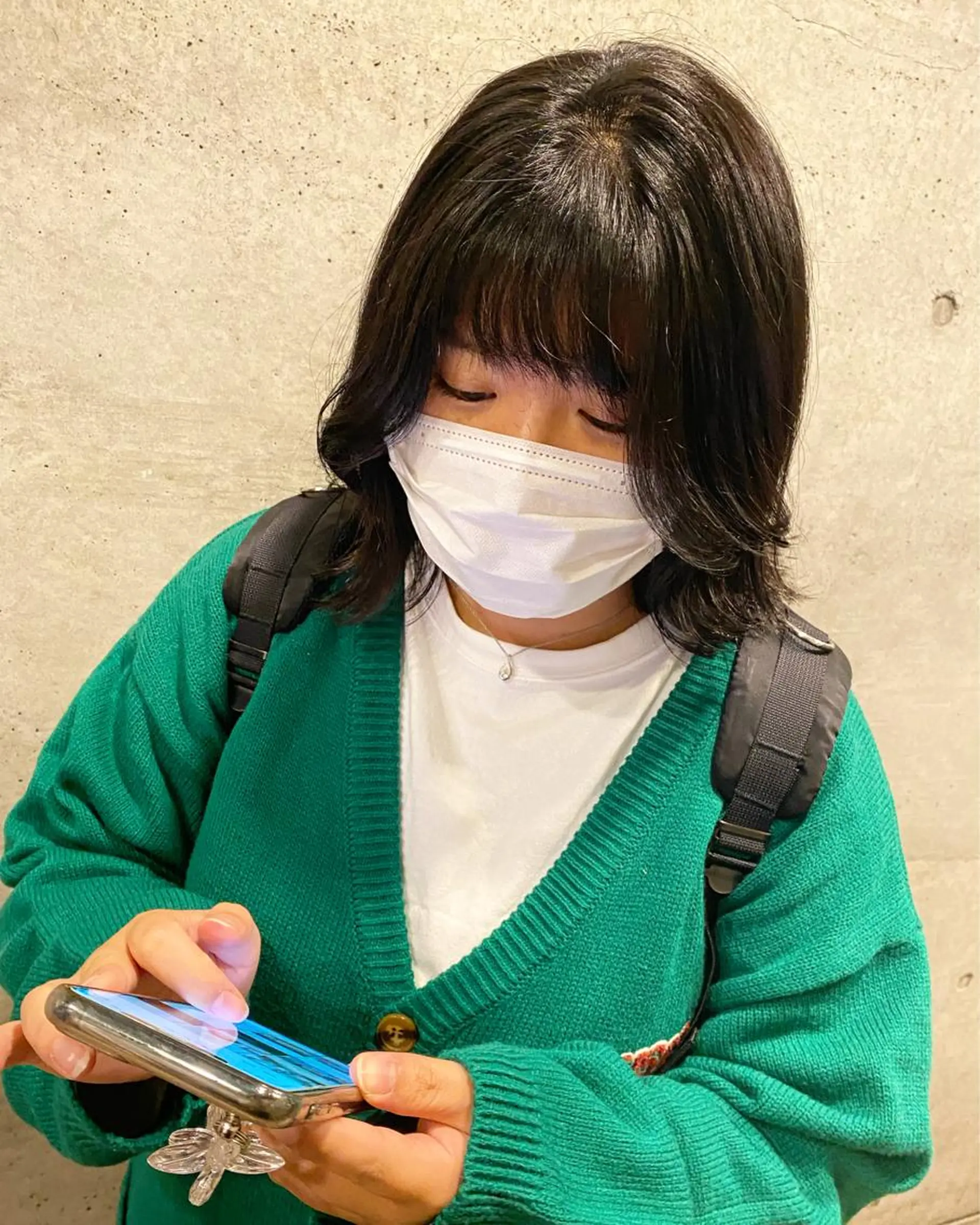 ミディアム カラー カット ヘアカラー トリートメント 後藤紗英/髪質改善 /オリーブベージュのヘアスタイル