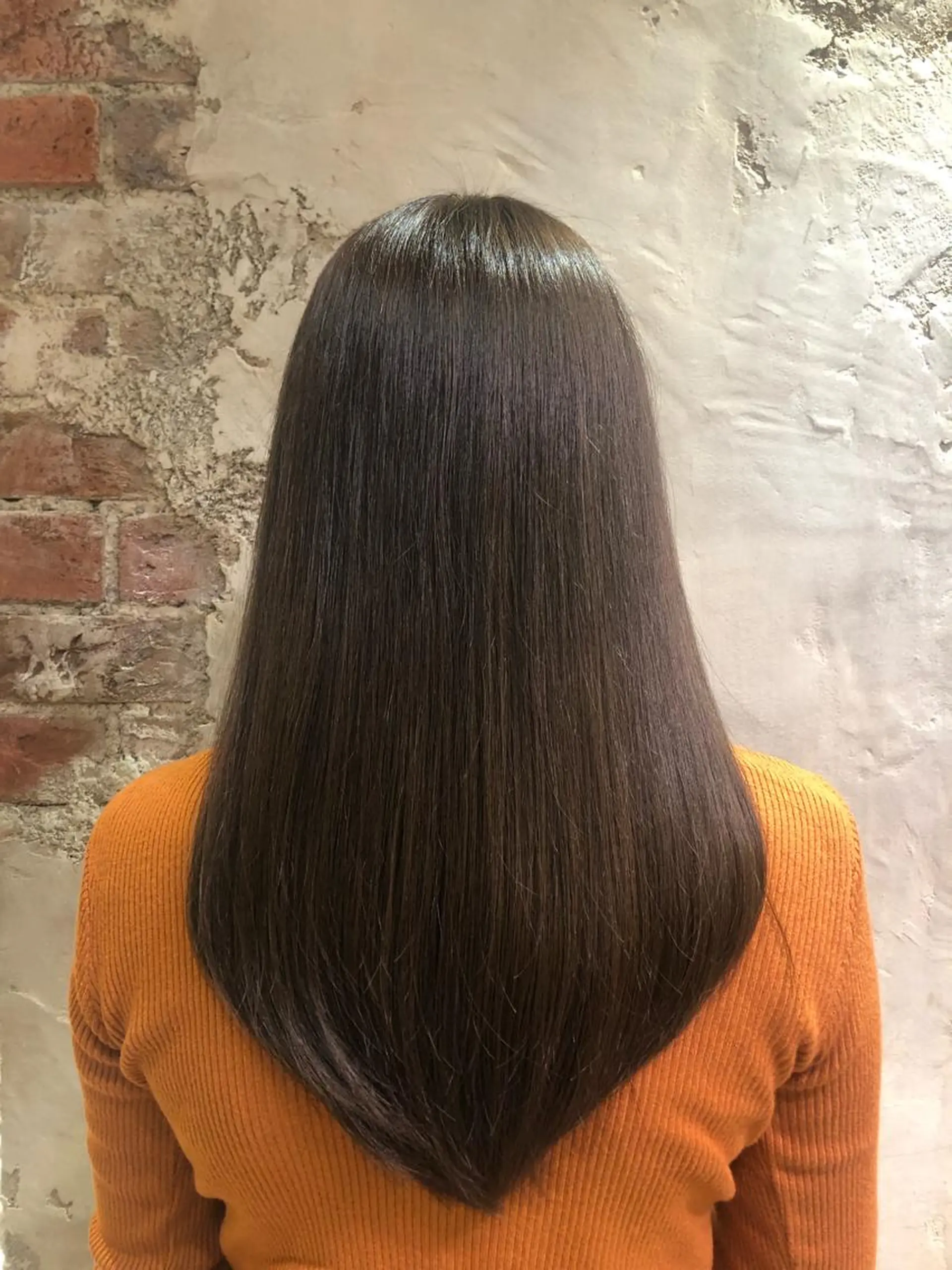 セミロング カラー アッシュ ベージュカラー 顔周り/くびれヘア 韓国ヘア💕風間るなのヘアスタイル