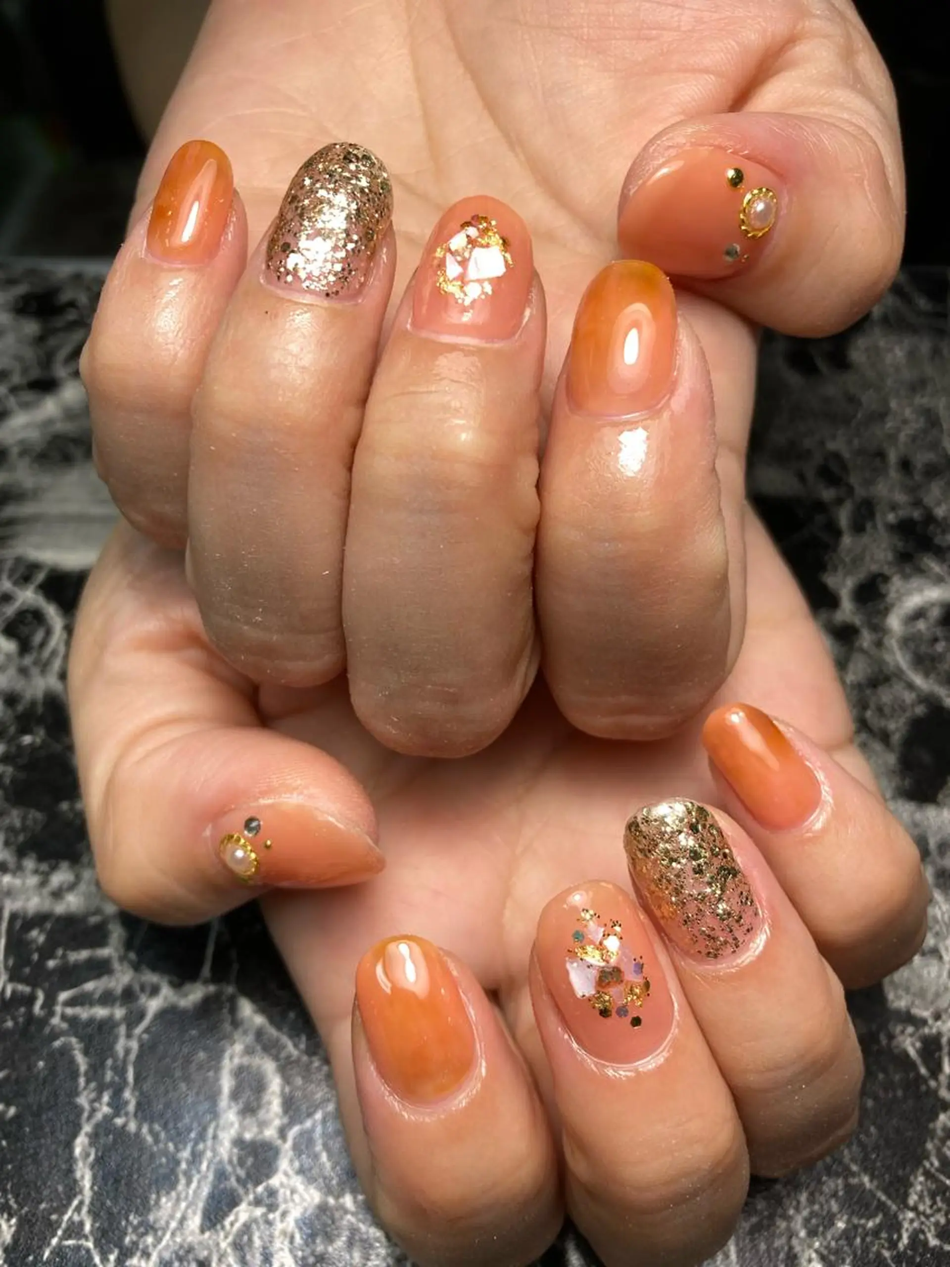 ショート ネイル ハンドネイル ✴︎ Delightのネイルデザイン