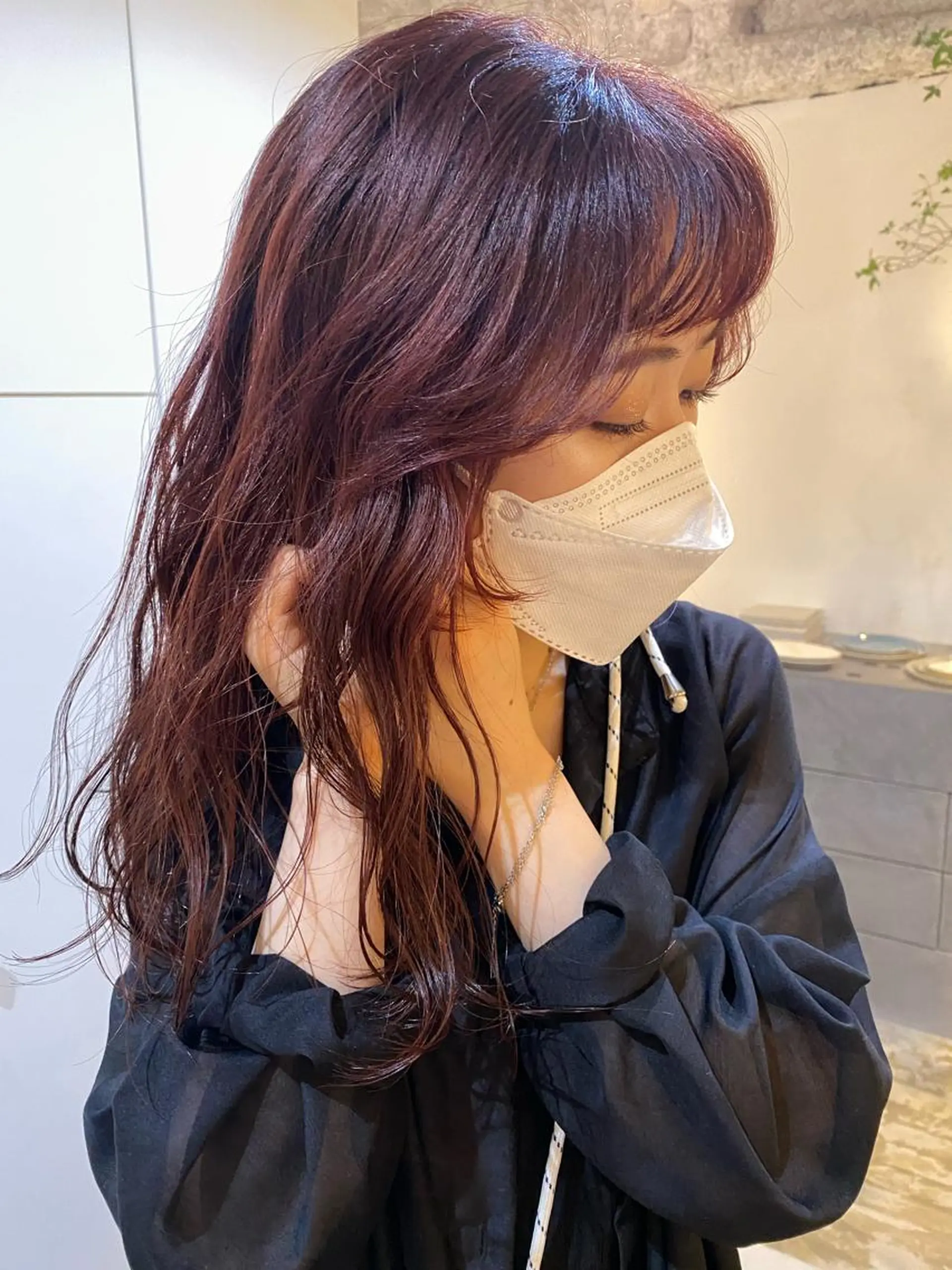 ミディアム カラー 砂原 ひよりのヘアスタイル