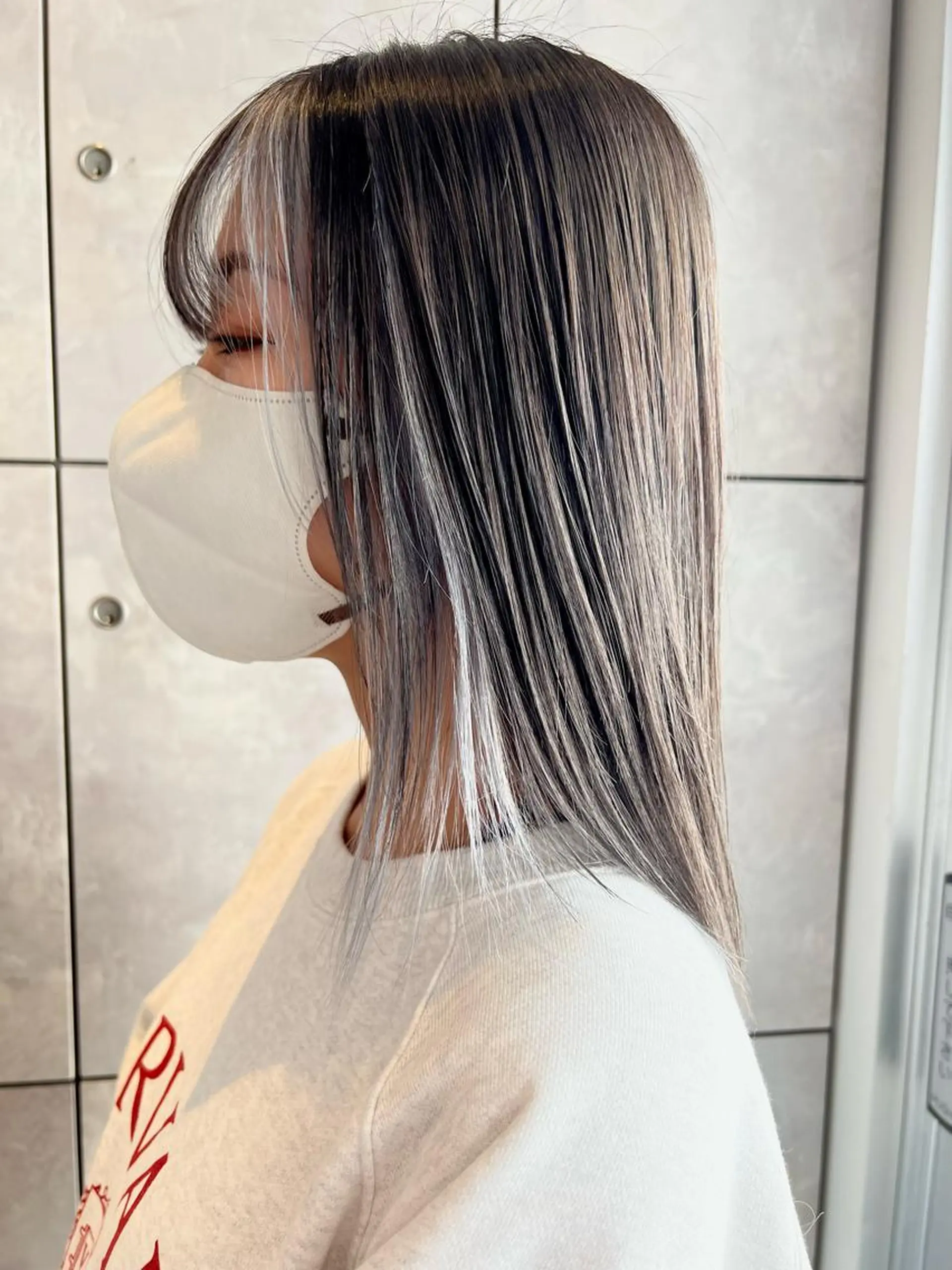 セミロング カラー ヘアアレンジ ヘアカラー トリートメント ヘッドスパ ヘアセット 🌈インナーカラー ‘ショウマ’🌈のヘアスタイル