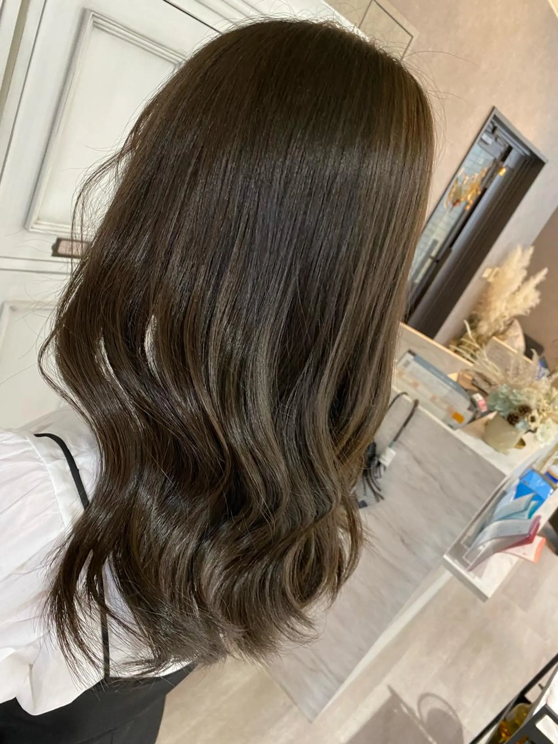 セミロング ヘアカラー トリートメント PANDOLA あゆり🦋のヘアスタイル