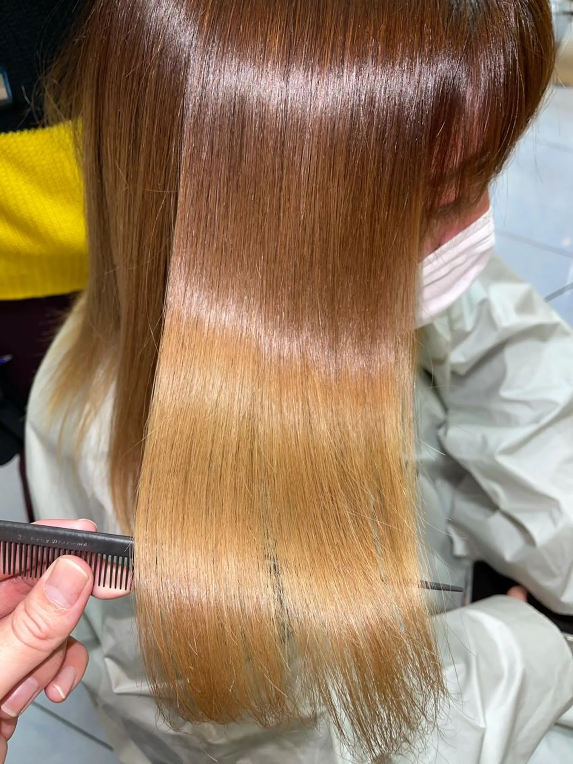 ロング パーマ 縮毛矯正 カット 縮毛矯正 髪質改善/縮毛矯正 /レイヤー岡部のヘアスタイル