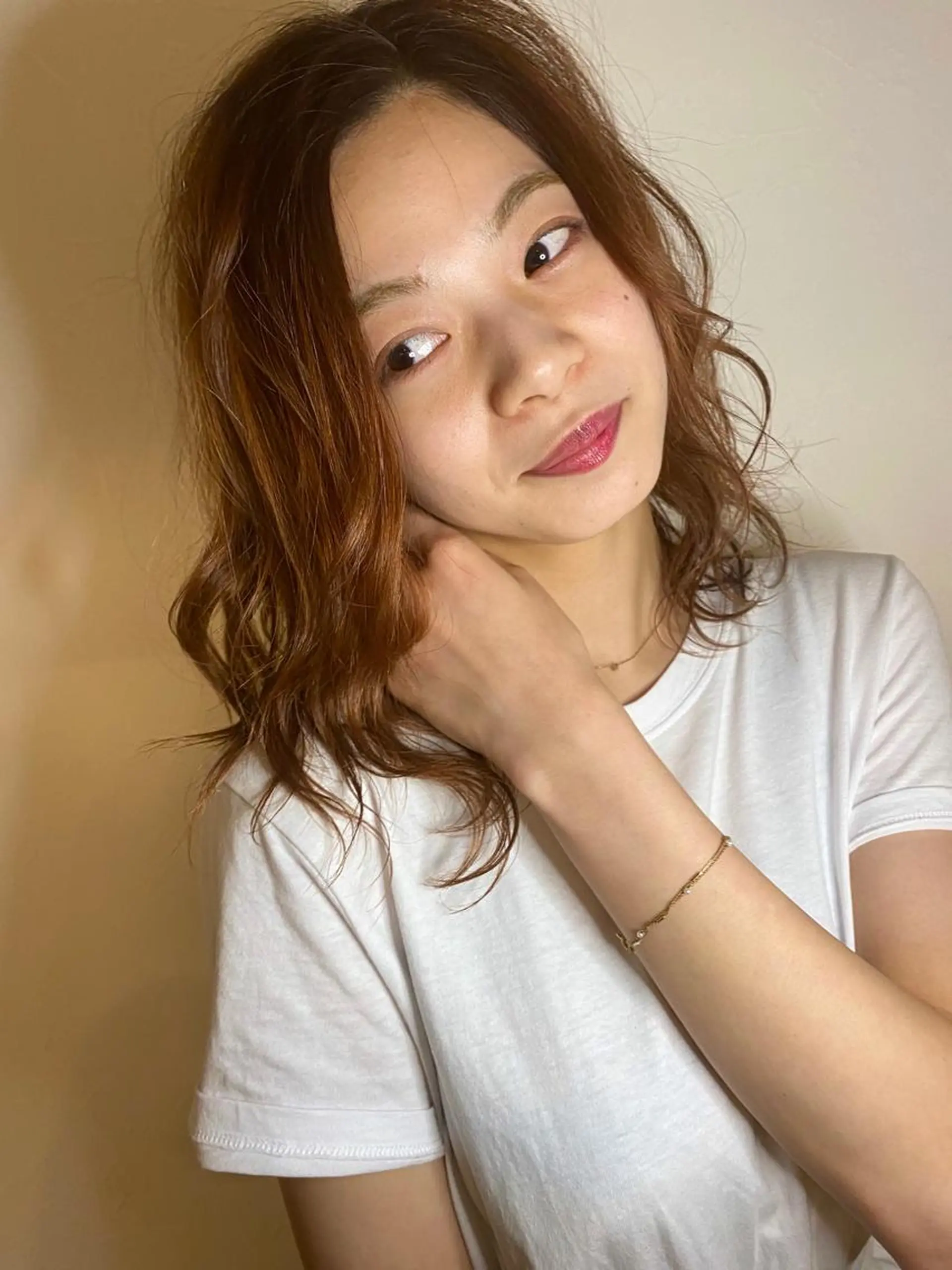 ミディアム カラー パーマ m ā l o. マァロのヘアスタイル