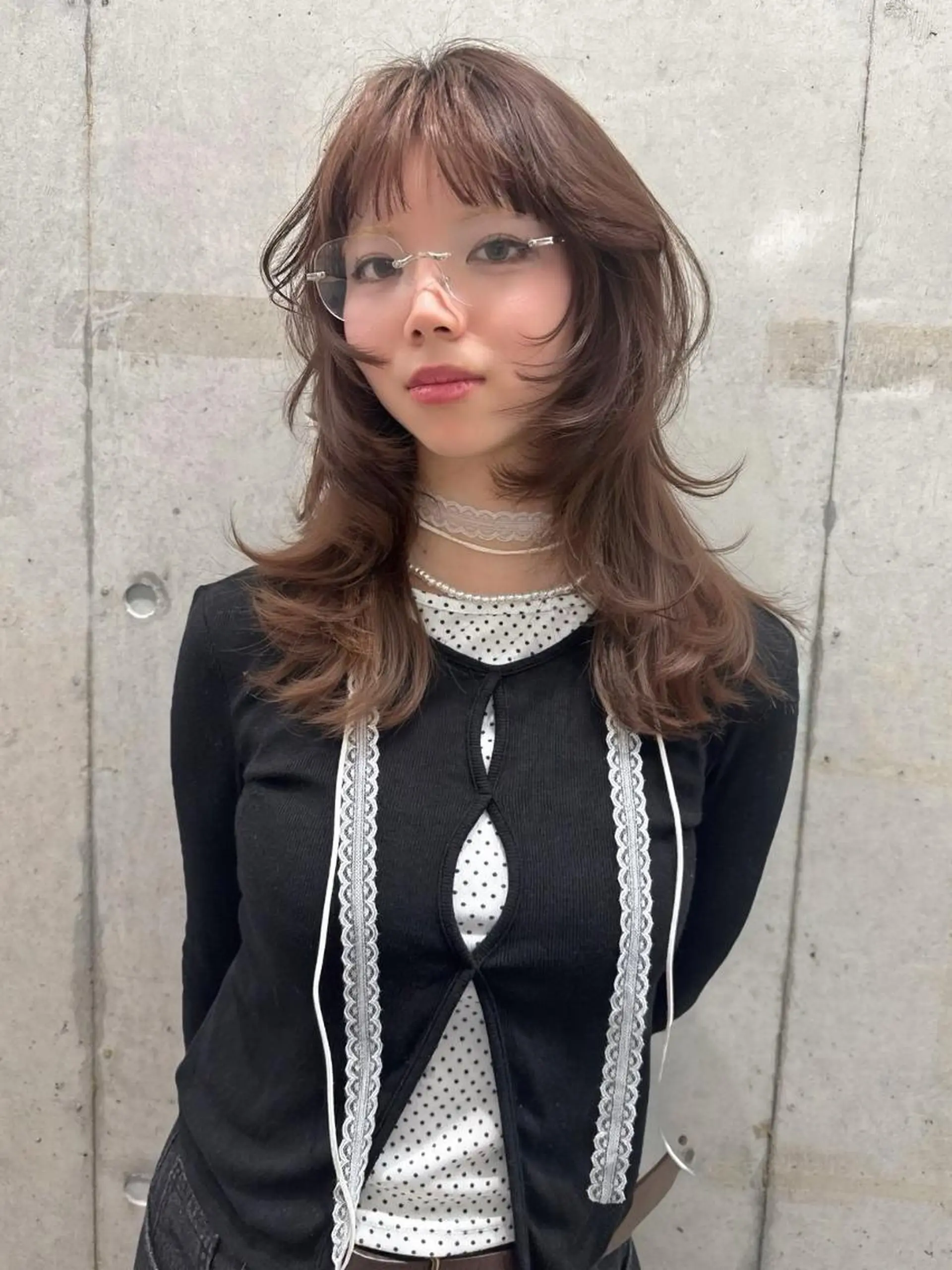 カラー ミディアム 透明感カラー グレージュ モカグレージュ 透明感🪽艶カラー☆ トレンドヘア✨のヘアスタイル