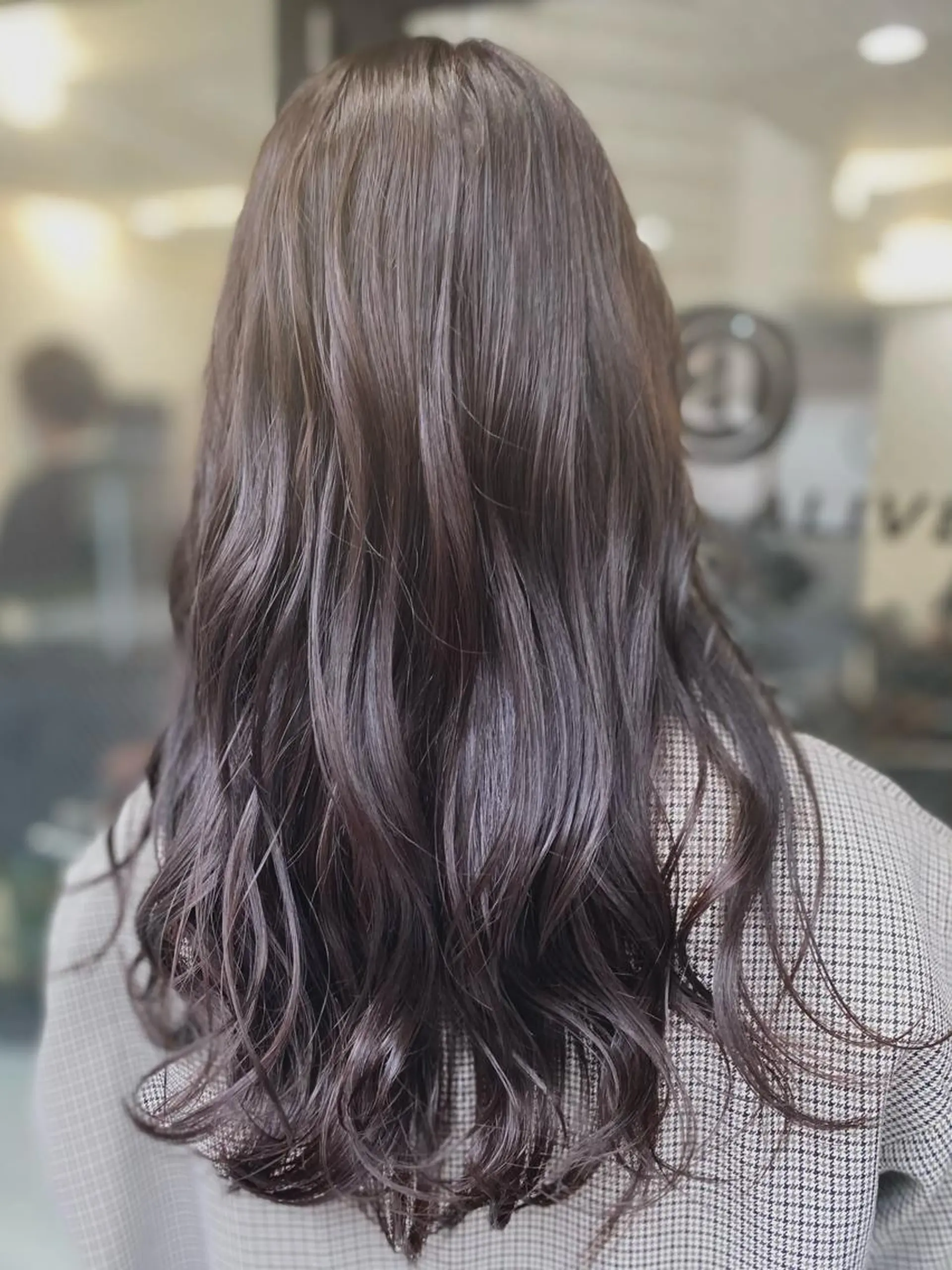 ロング カラー アッシュ ラベンダーカラー ラベンダーアッシュ opus 店長大和 レイヤー/赤み消しのヘアスタイル