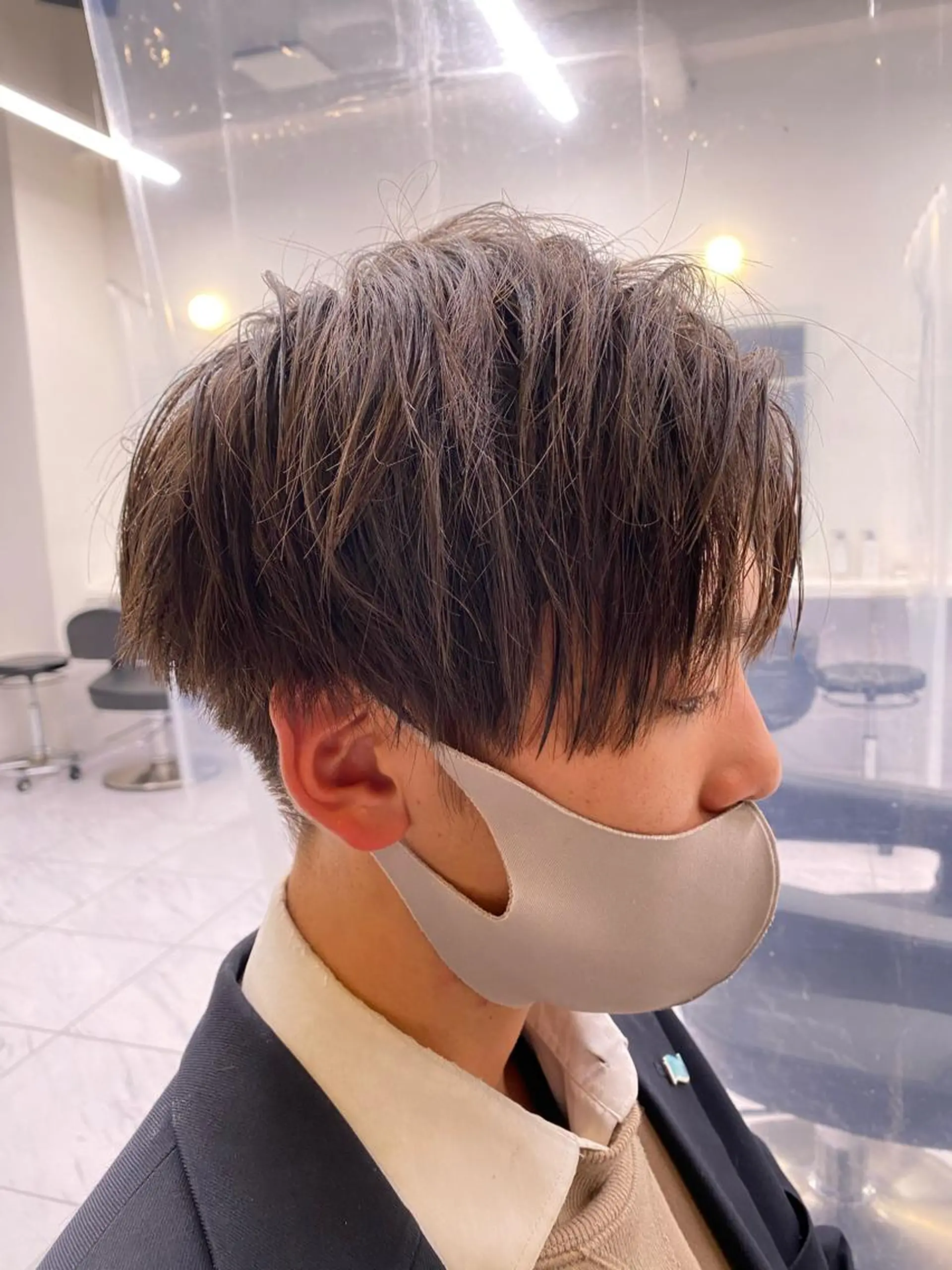 ロング カラー ヘアアレンジ メンズ メンズ特化 水口湧太のヘアスタイル