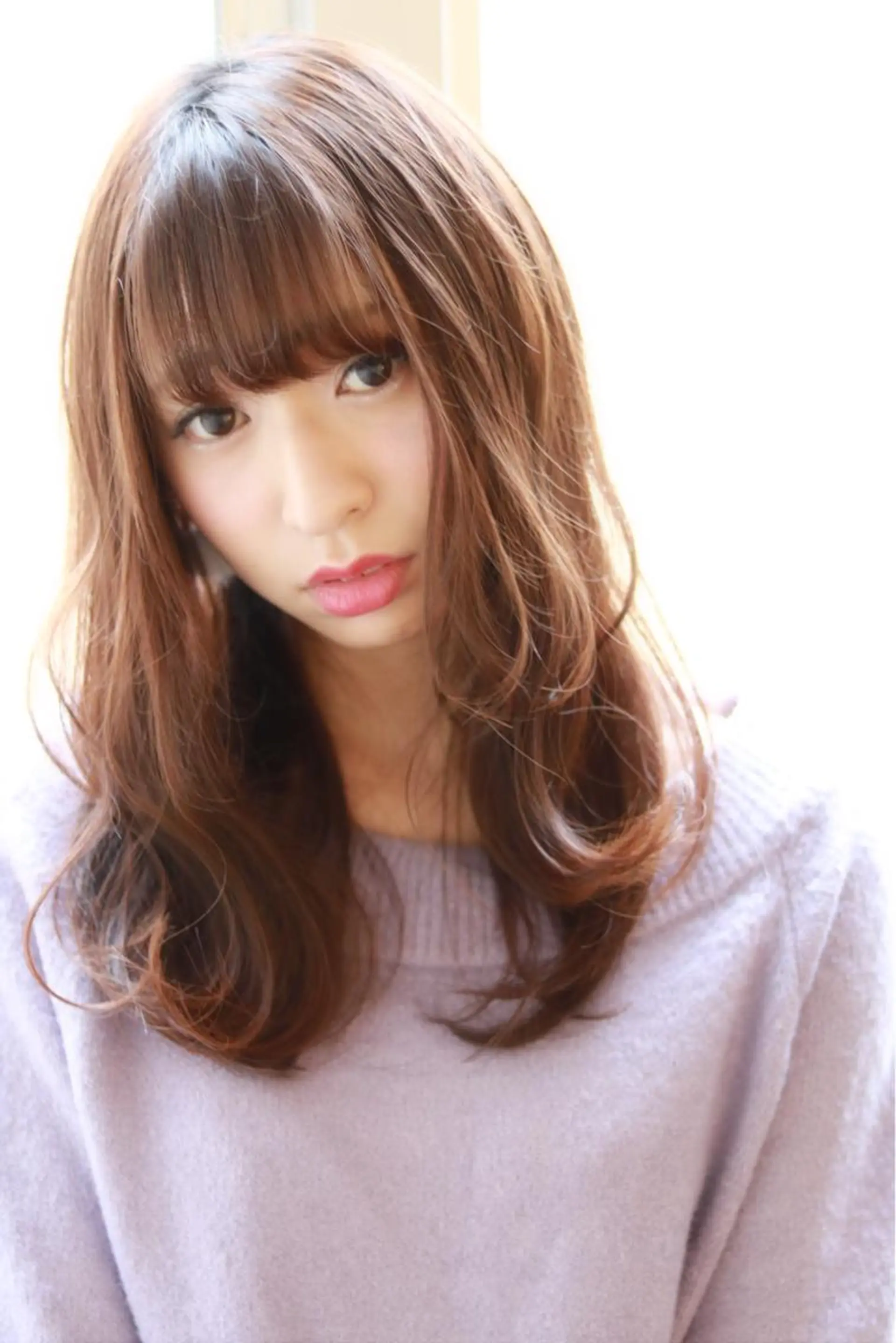 セミロング カット トリートメント ほさか しんごのヘアスタイル