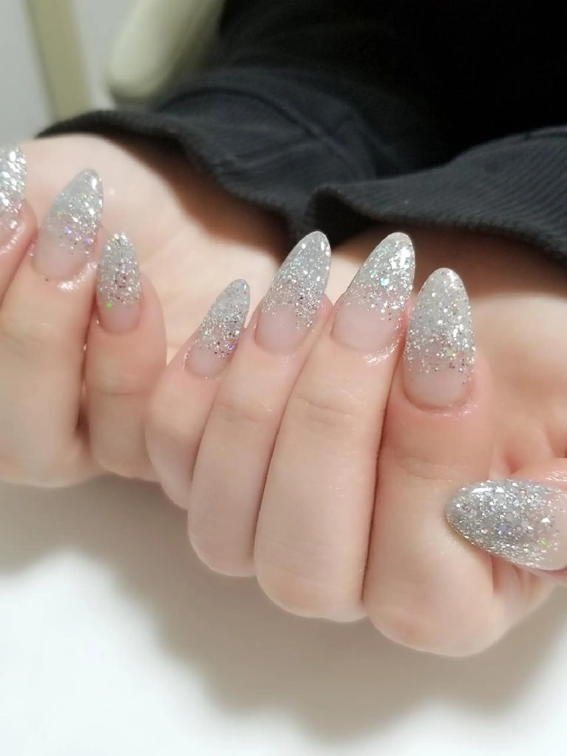 ネイル ラメ(グリッター) ラメグラデーション スカルプネイル nail salon ipuniのネイルデザイン