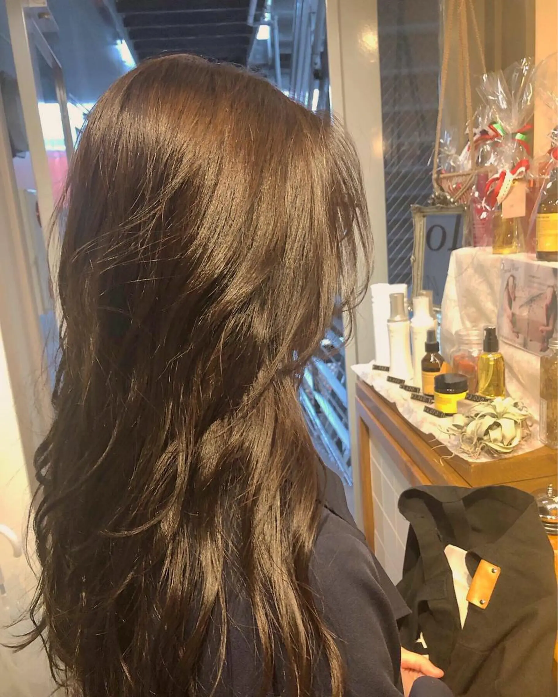 ロング カラー パーマ美容師 hanaのヘアスタイル