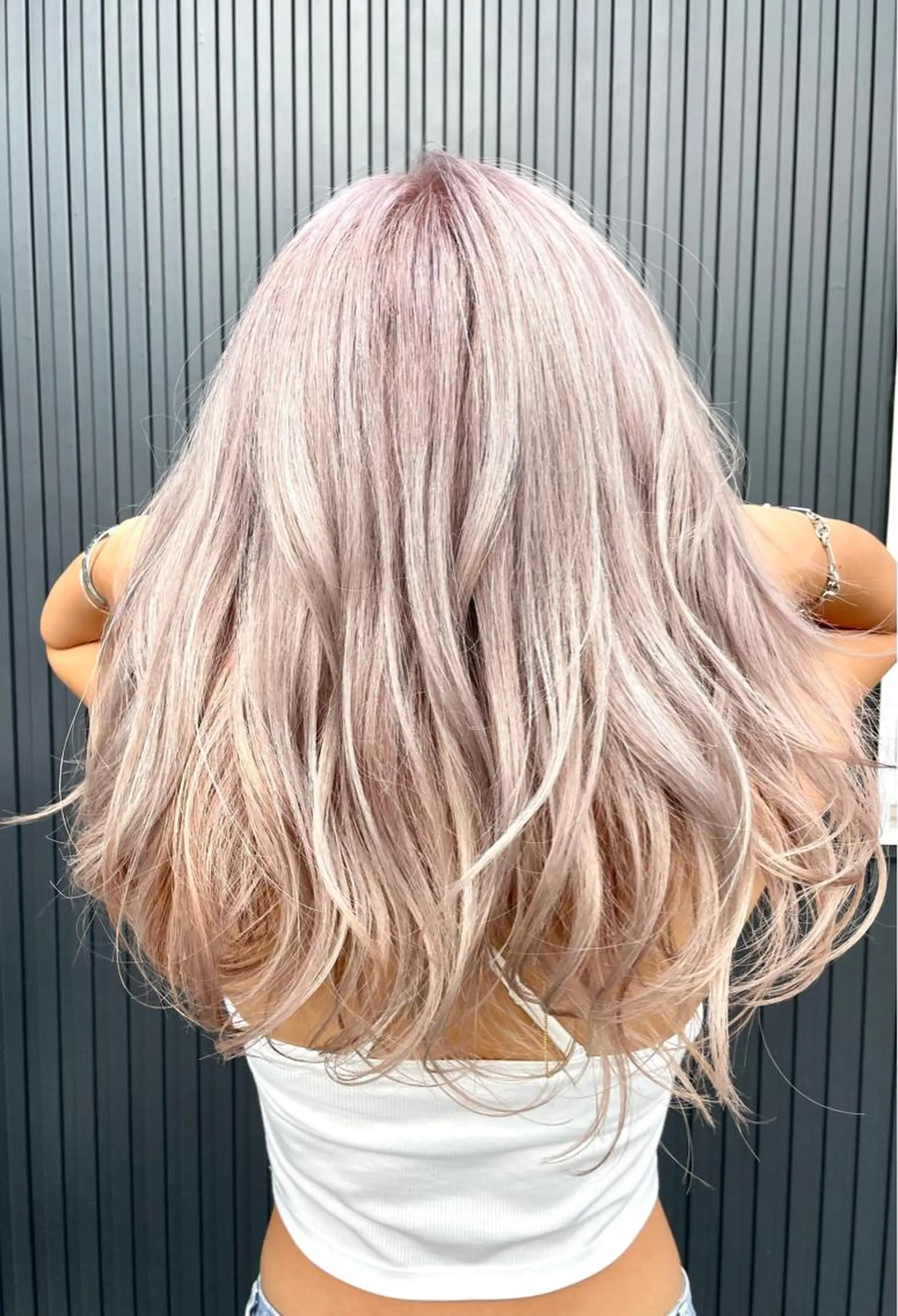 セミロング カラー 阿見 大成のヘアスタイル