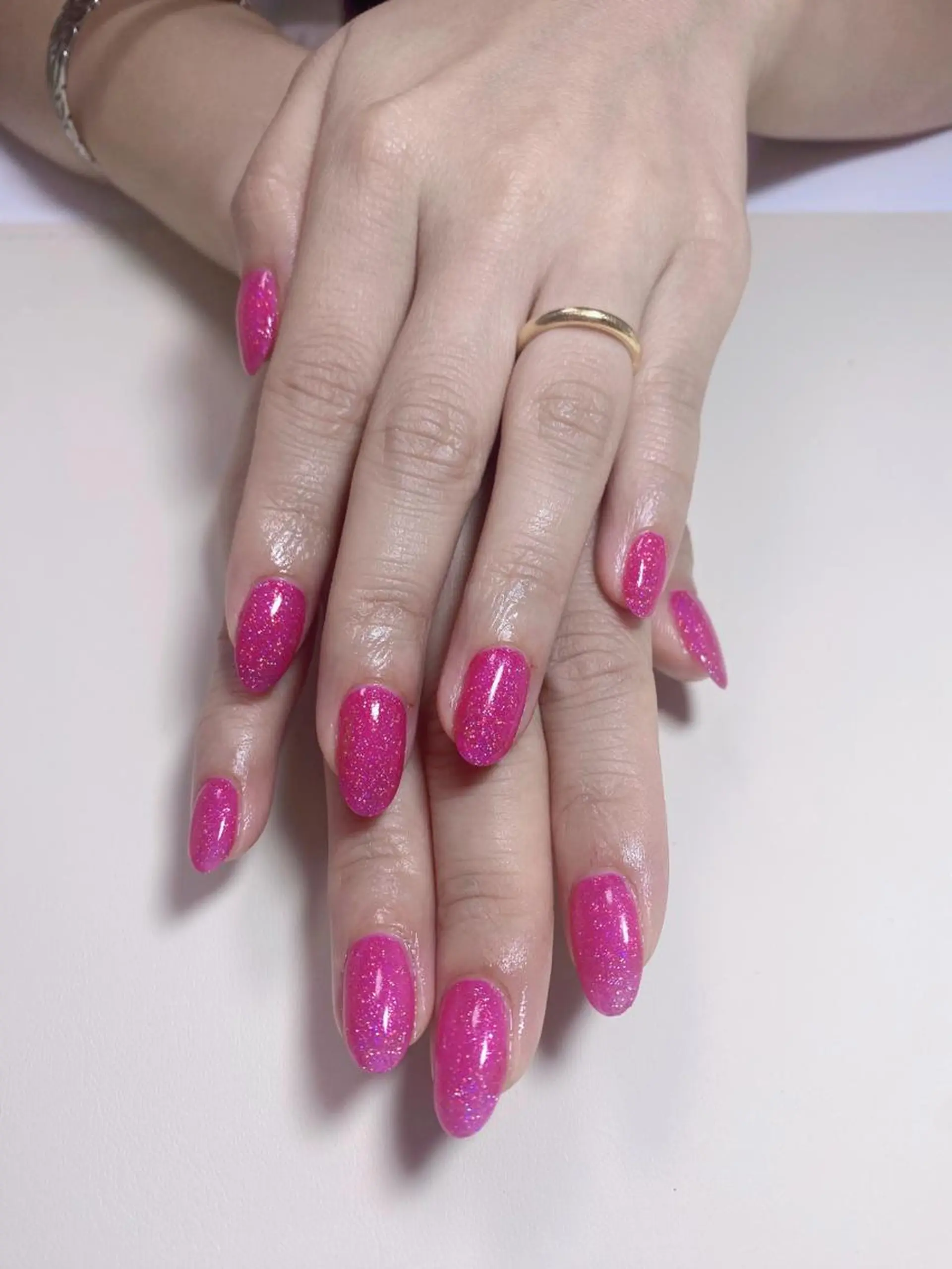 ネイル ラメ(グリッター) ハンドネイル Nail Salon K 🧸美爪育成のネイルデザイン