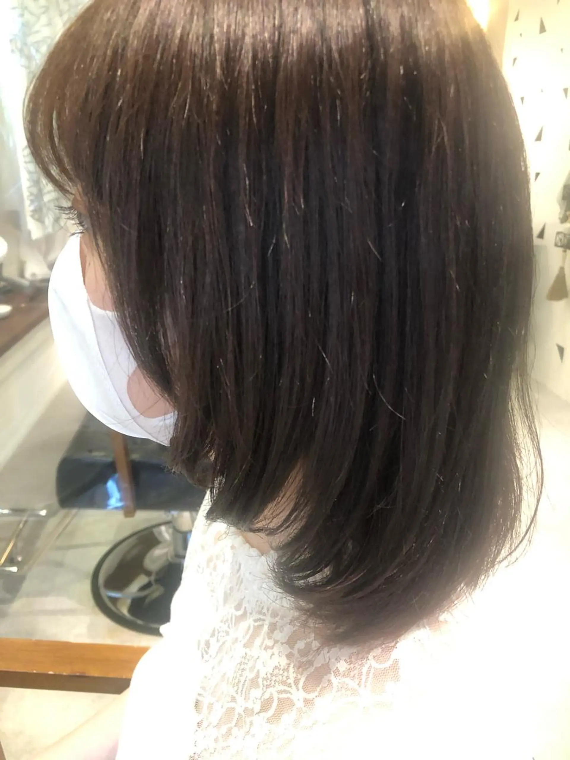 ミディアム 髪質改善✨️透明感カ ラー✧*。山下さいみのヘアスタイル