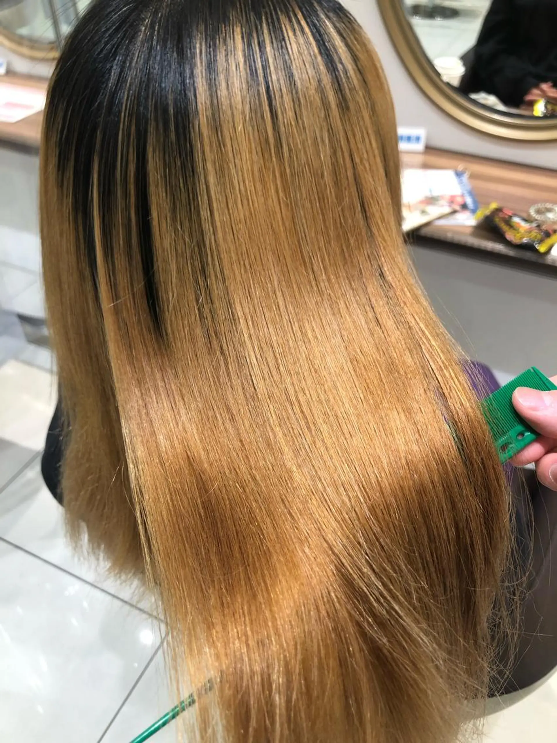 ロング パーマ 縮毛矯正/髪質改善 予約はリクエストからのヘアスタイル
