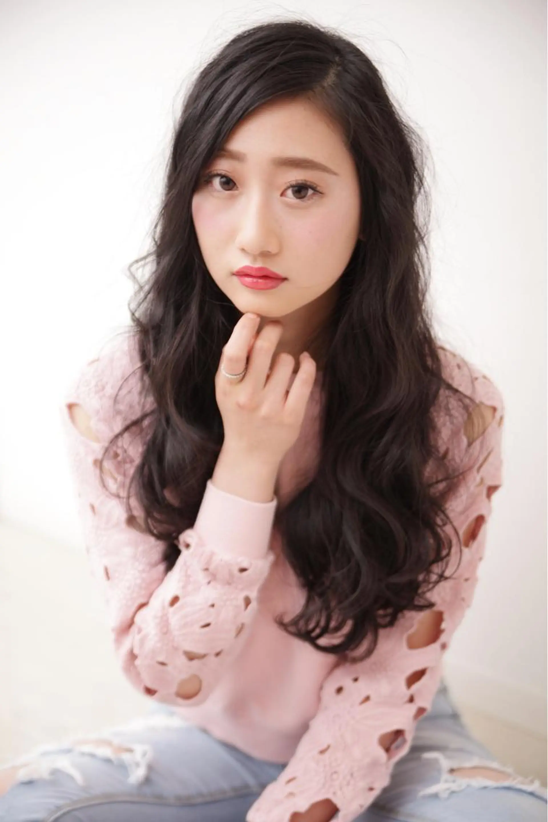 ロング カラー ベージュカラー Agu  清尾 浩昭のヘアスタイル