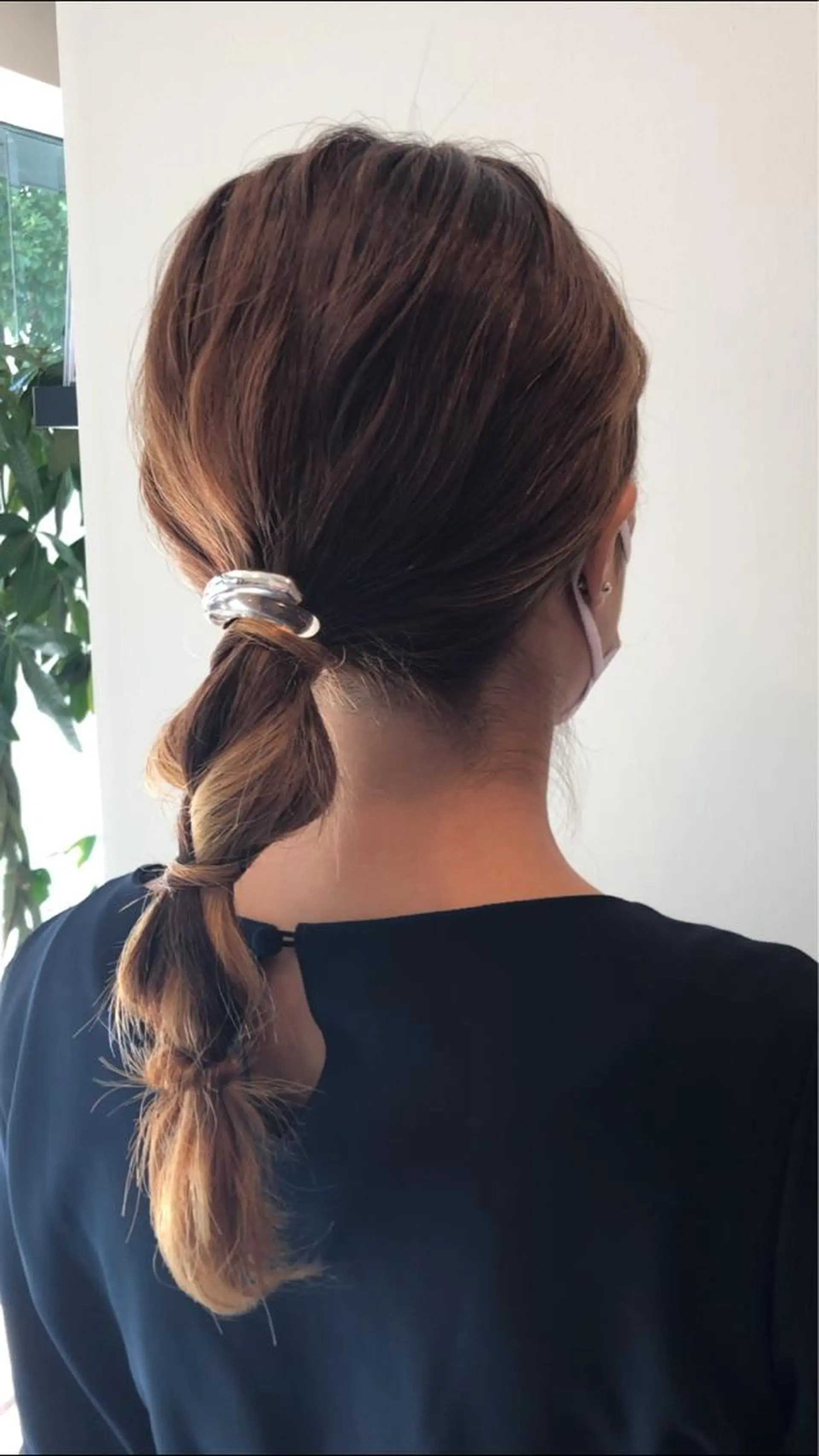 ヘアアレンジ ポニーテール 結婚式・ブライダル Hair&Make Nahoのマツエク・マツパデザイン