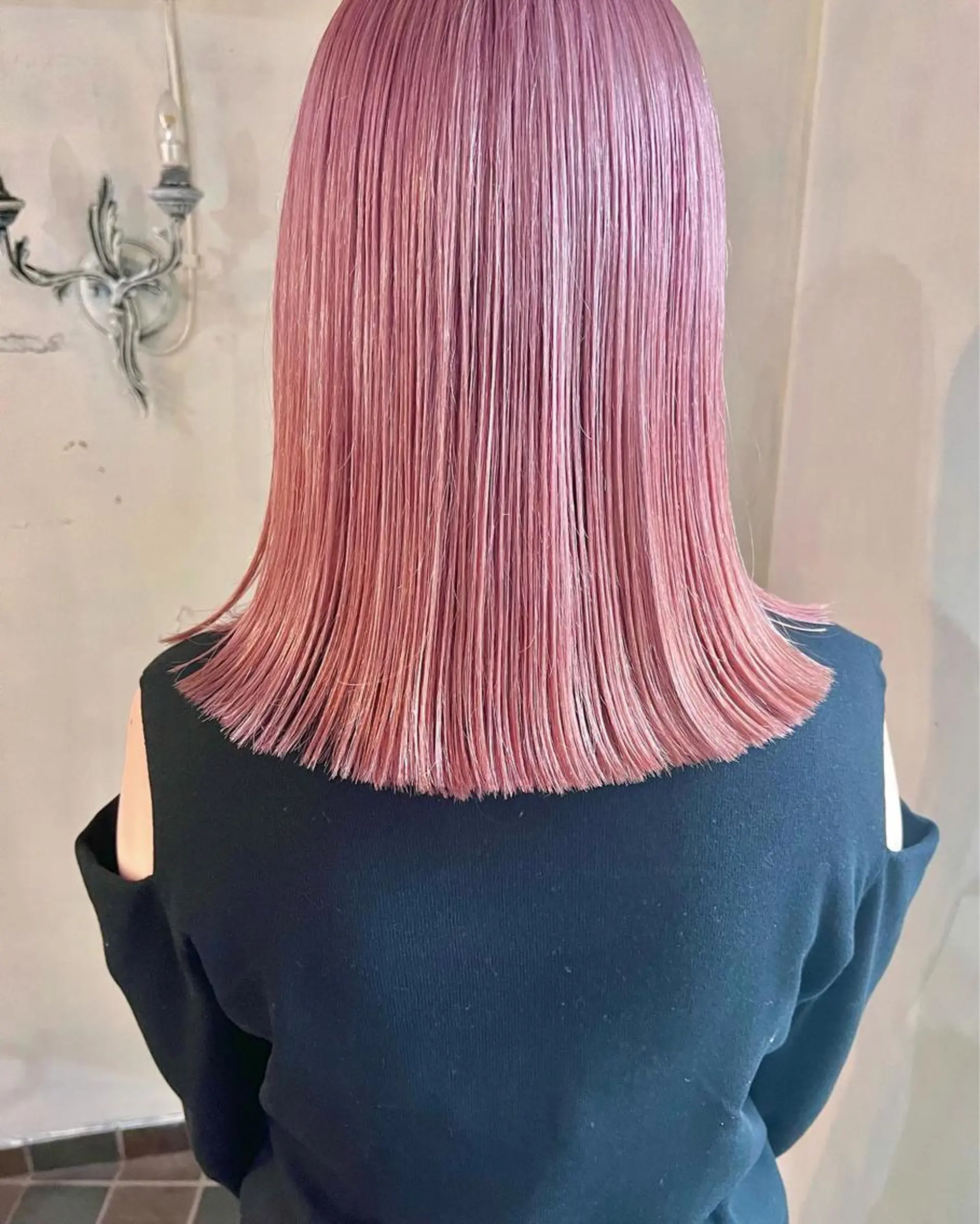 ミディアム カラー カット ヘアカラー トリートメント 暖色カラー/ブリーチ /かしむらゆうかのヘアスタイル