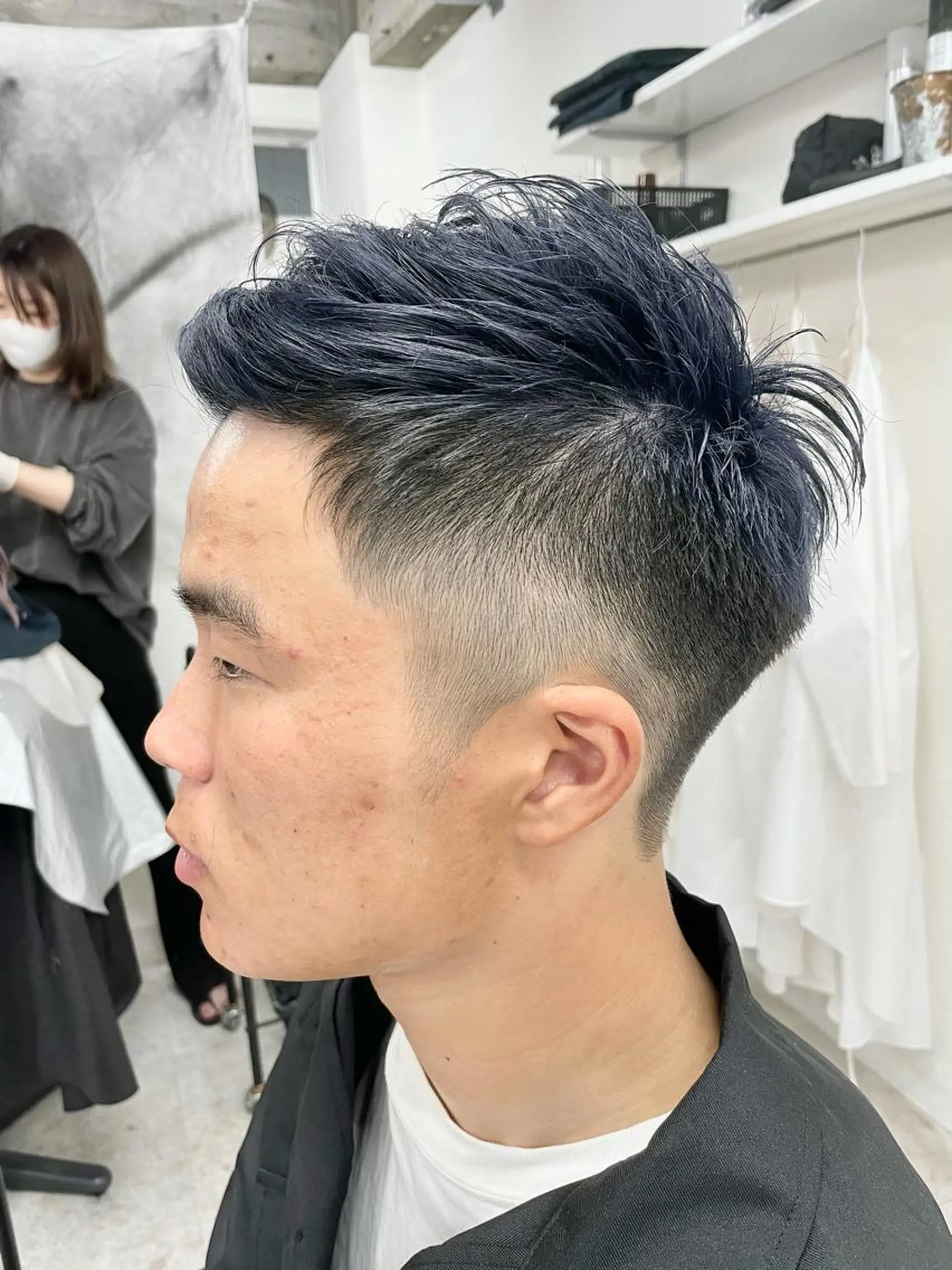 メンズ モヒカン ソフトモヒカン ヘアカラー 沖縄メンズパーマ/ TSUME🌈のヘアスタイル
