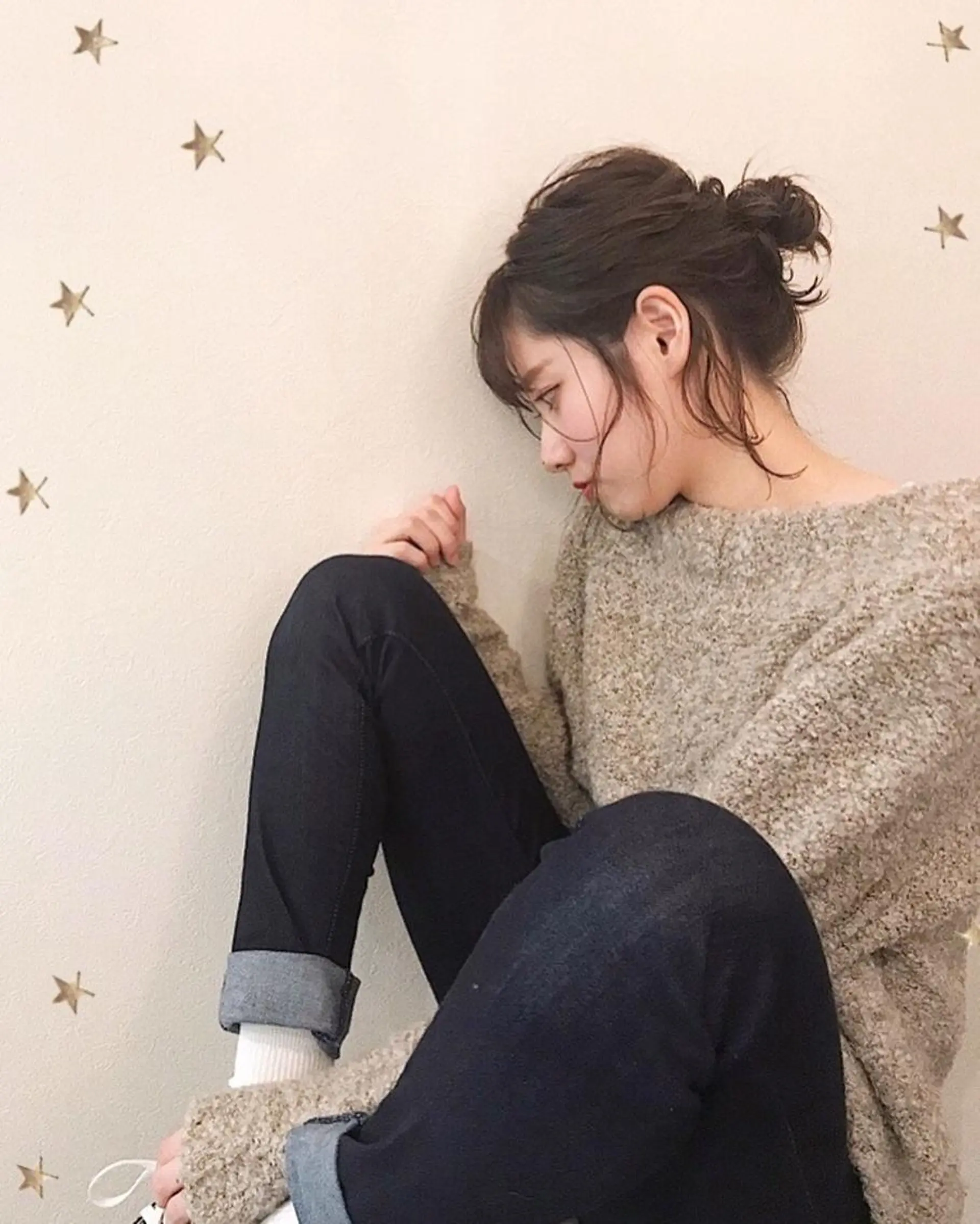 ミディアム ヘアアレンジ 市川 千夏のヘアスタイル