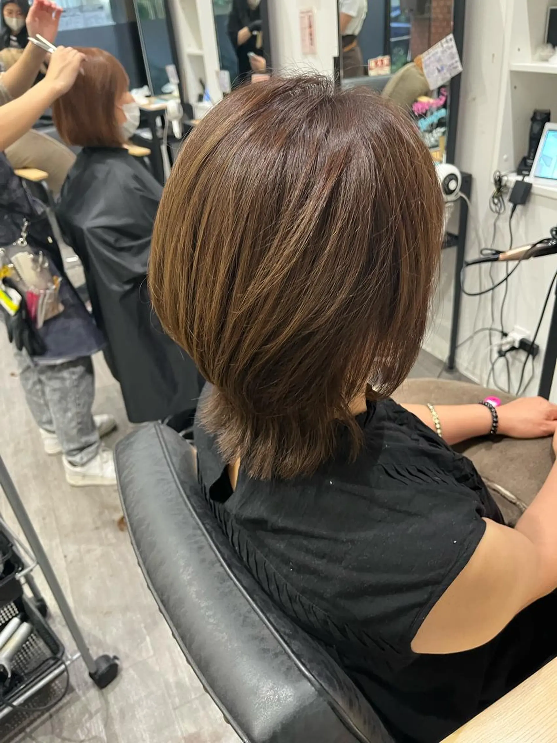 ミディアム カラー ミルクティー量産💙 💙ブリーチ特化💙のヘアスタイル