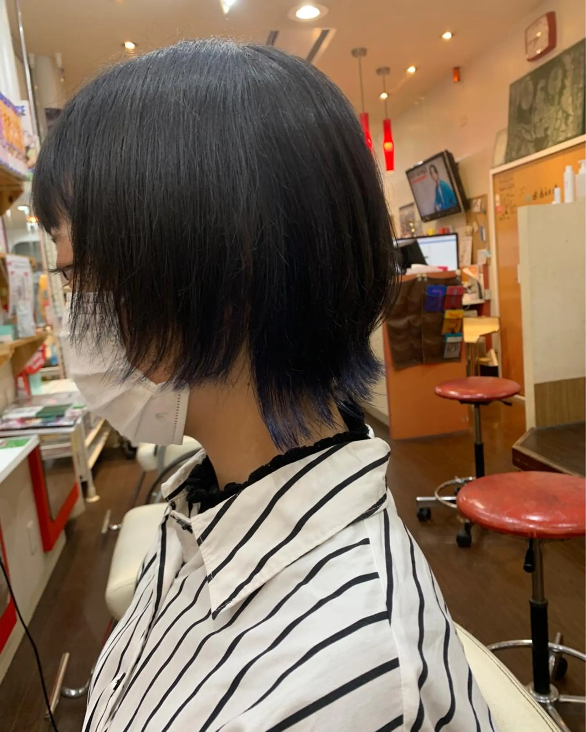 ショート くびれヘア ウルフカット カット ヘアカラー 今村公介 ブリーチ特化、派手髪のヘアスタイル