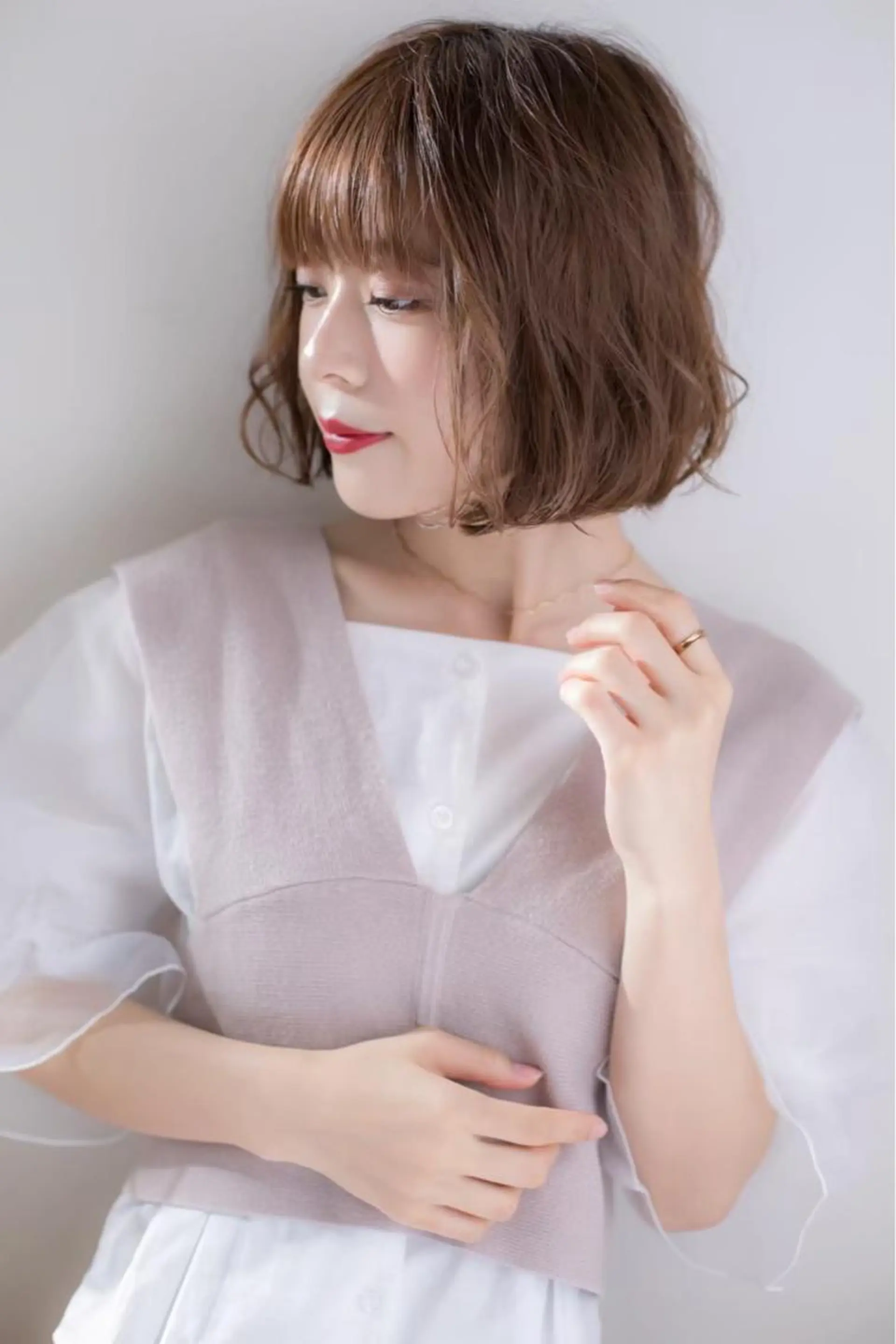 ショート カラー ヘアアレンジ AGU akariのヘアスタイル
