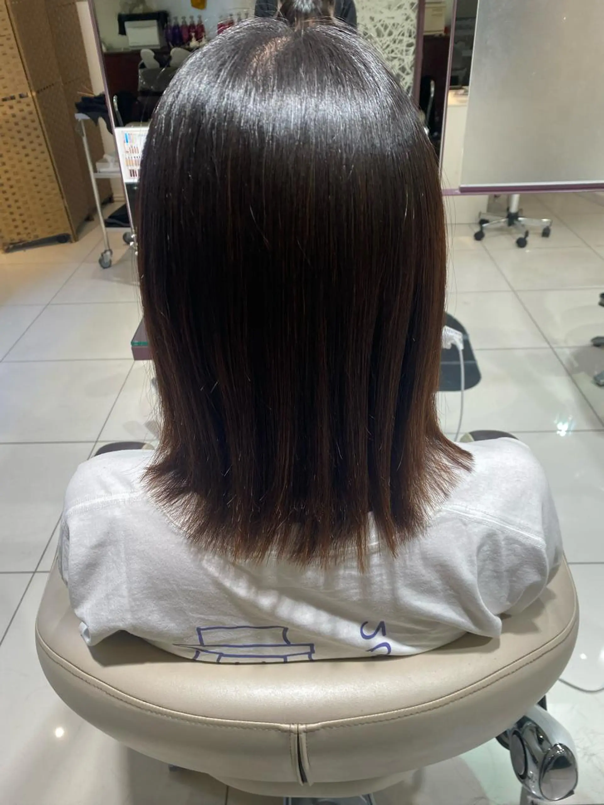 ミディアム 透明感カラー💜艶髪 sayakaのヘアスタイル