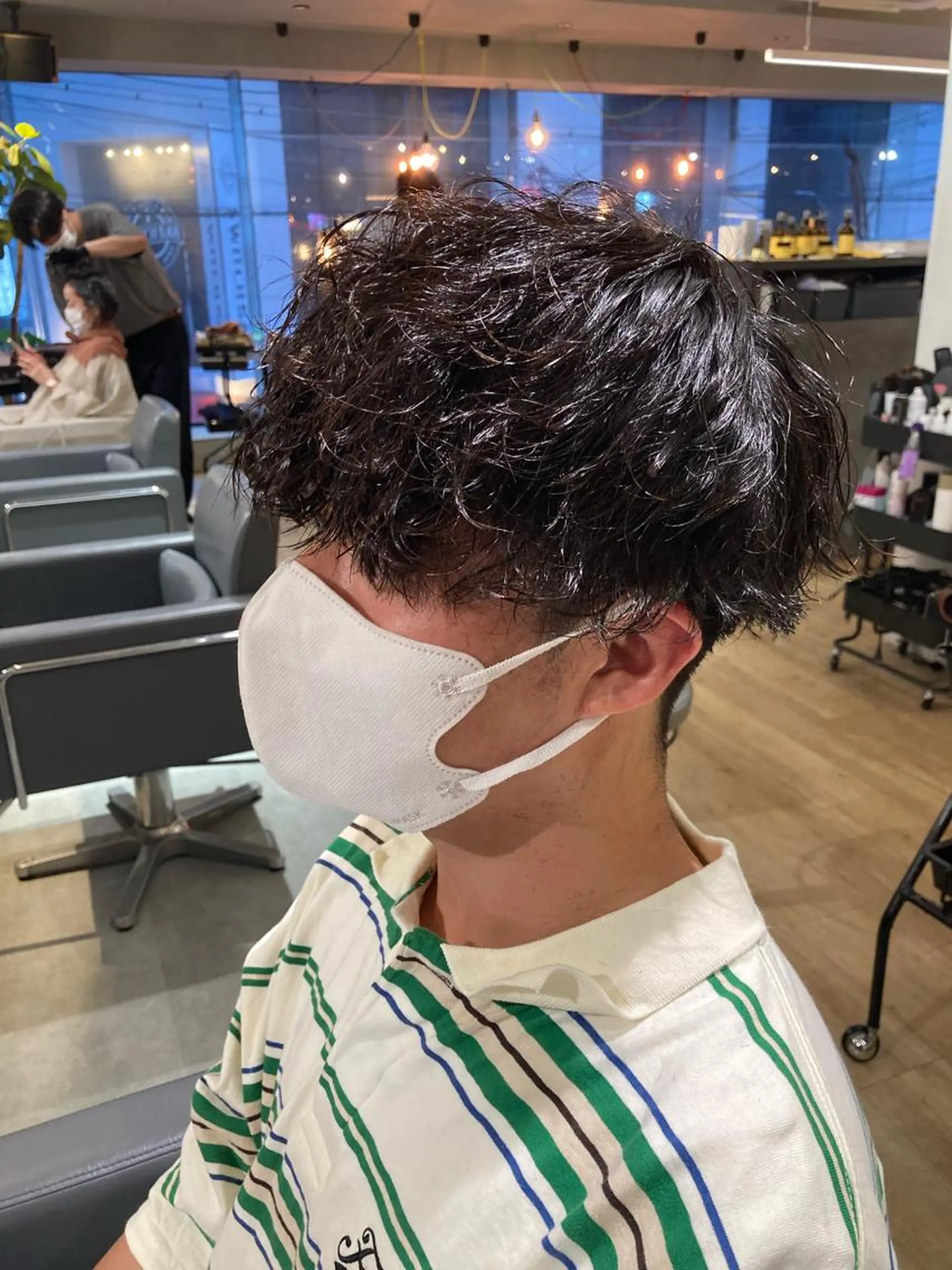 メンズ メンズパーマ 波巻きパーマ カット パーマ SCENEbyRAD helmのヘアスタイル