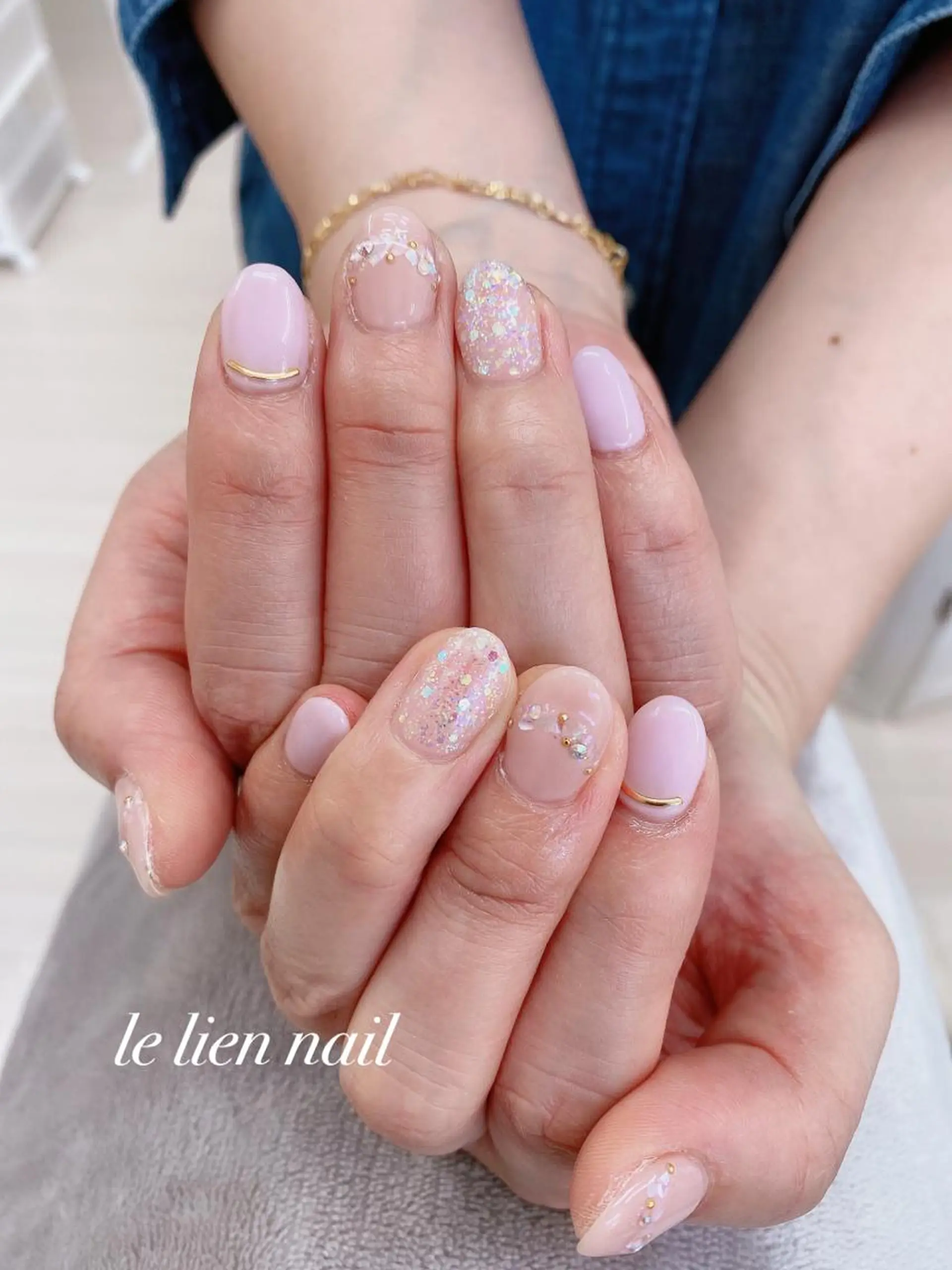 ネイル アートネイル フレンチネイル le lien nailのネイルデザイン