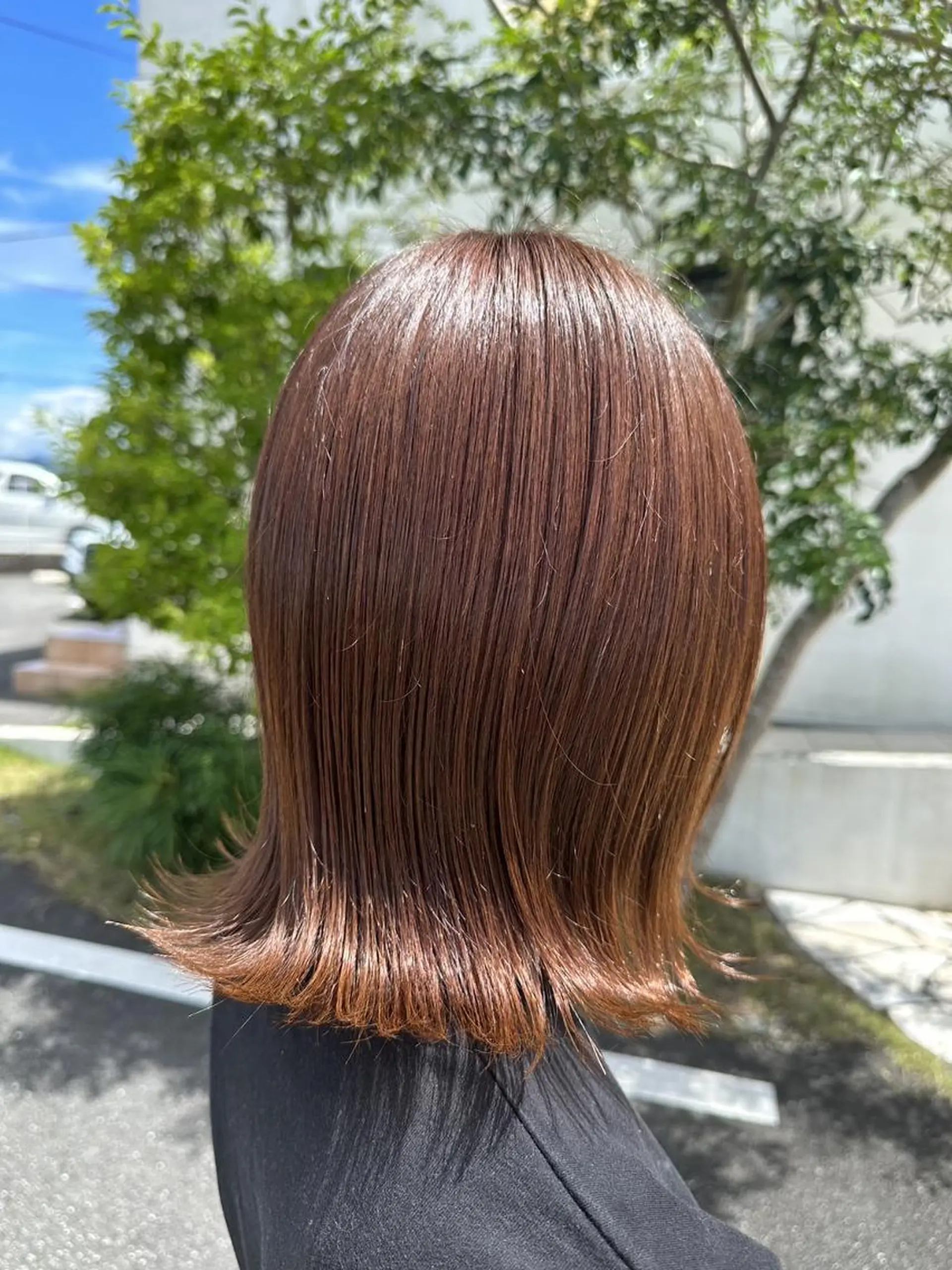 ミディアム 韓国風ヘア レイヤー×髪質改善 hinanoのヘアスタイル