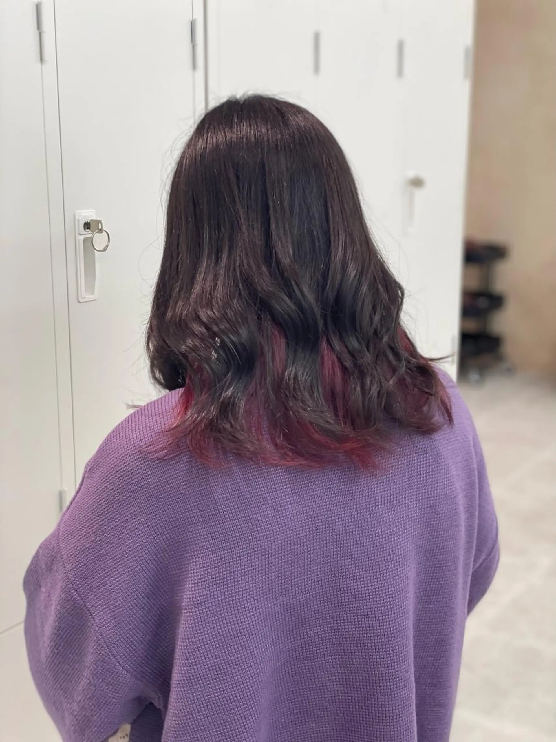 セミロング カラー ショーヤ/ブリーチ /エクステのヘアスタイル