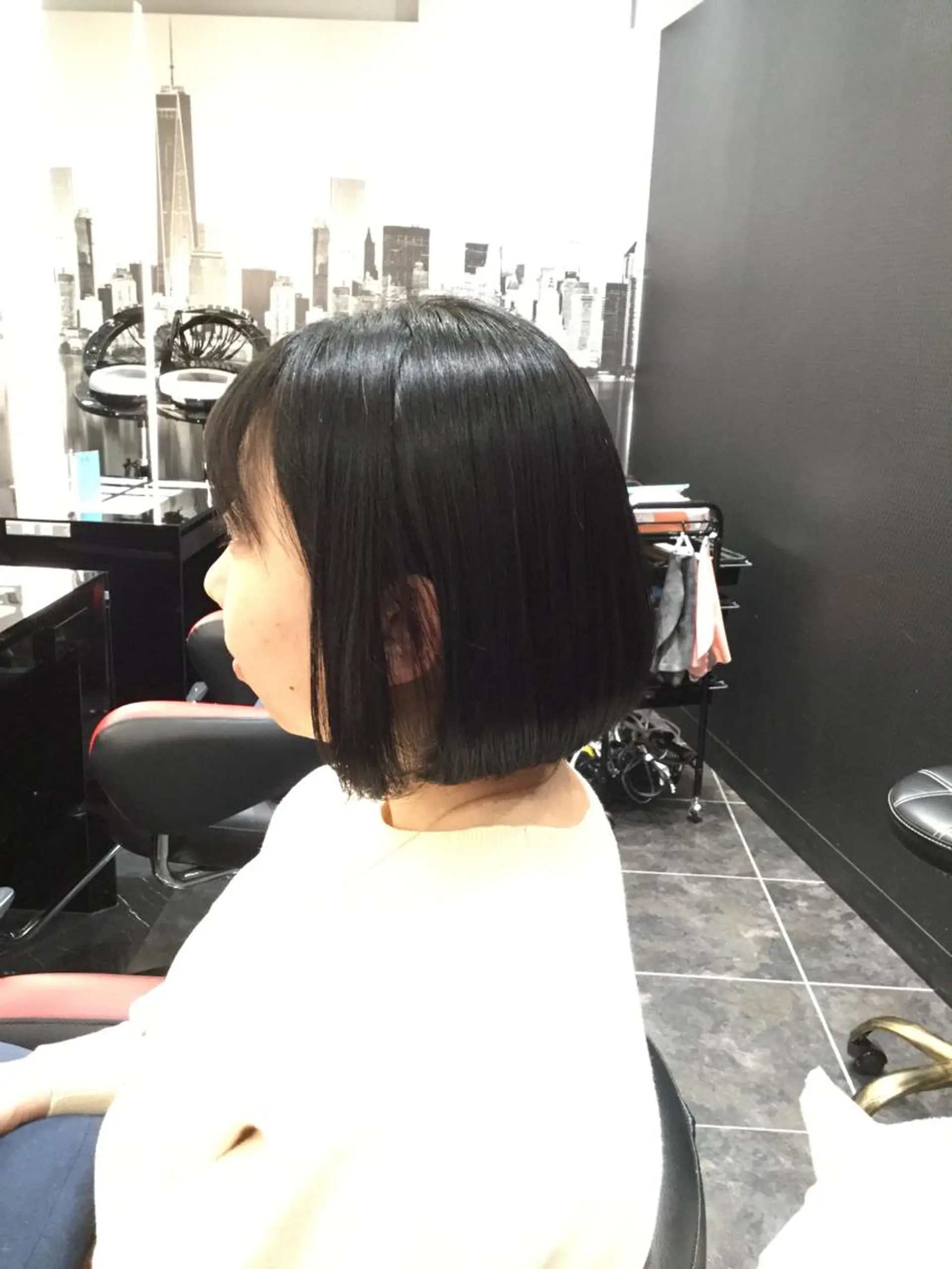 ミディアム Annon プライベートサロンのヘアスタイル