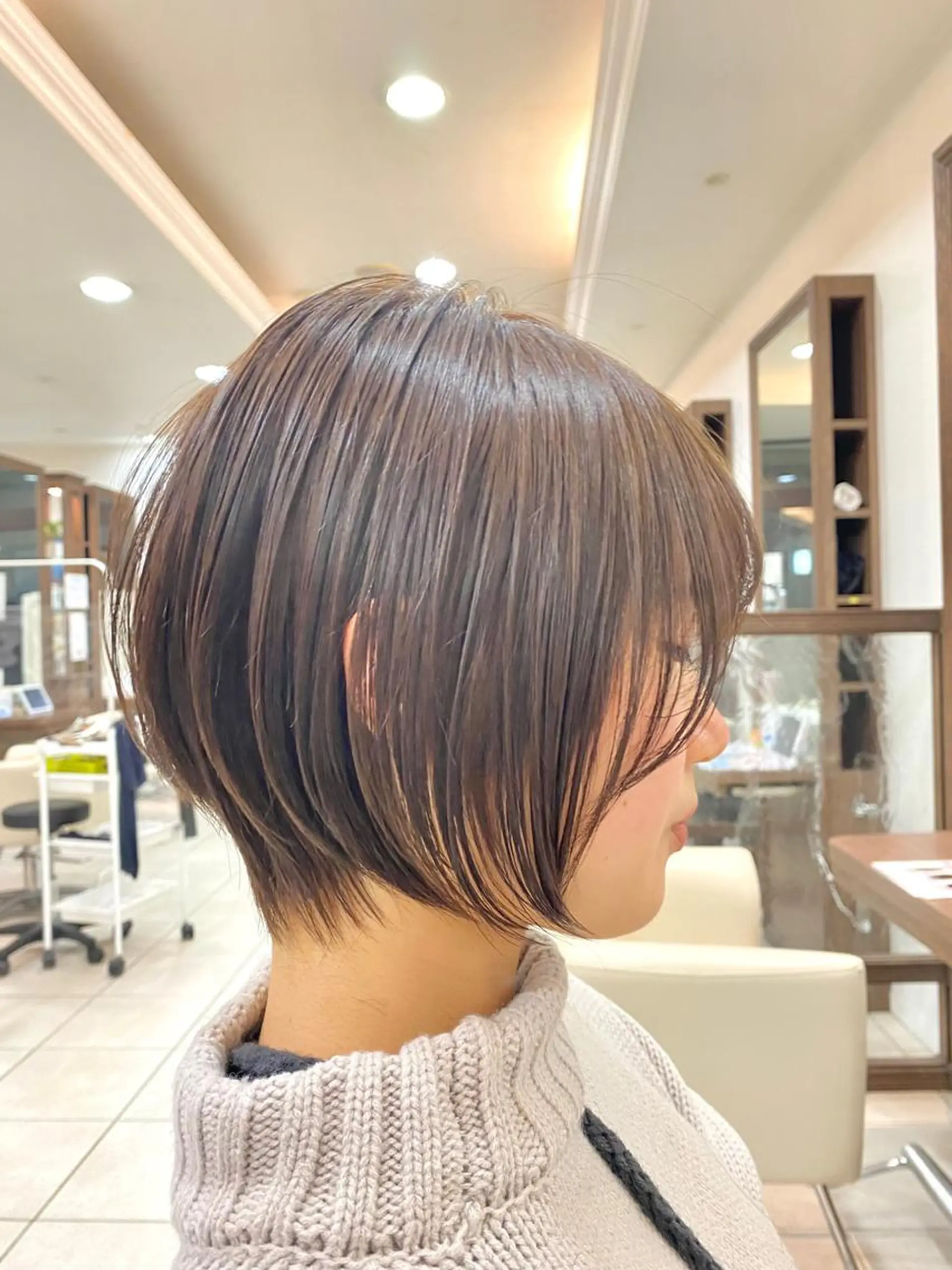 ショート ショートボブ ハンサムショート ボブ くびれヘア ハイライト カット ヘアカラー トリートメント ✨髪質改善・縮毛矯正 専門美容室マーベルのヘアスタイル