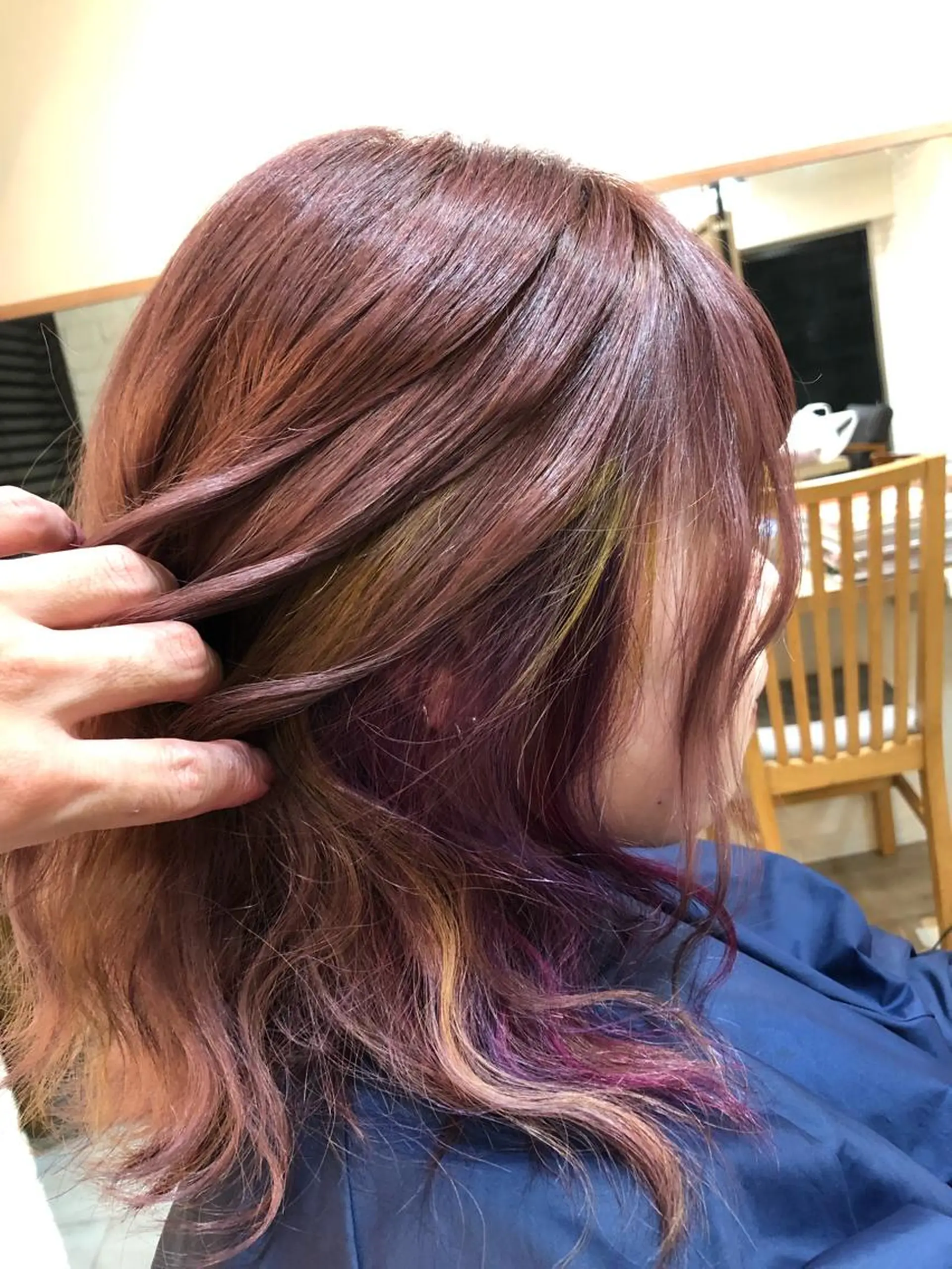 セミロング カラー 柏/春日竜次 /髪質改善縮毛矯正のヘアスタイル