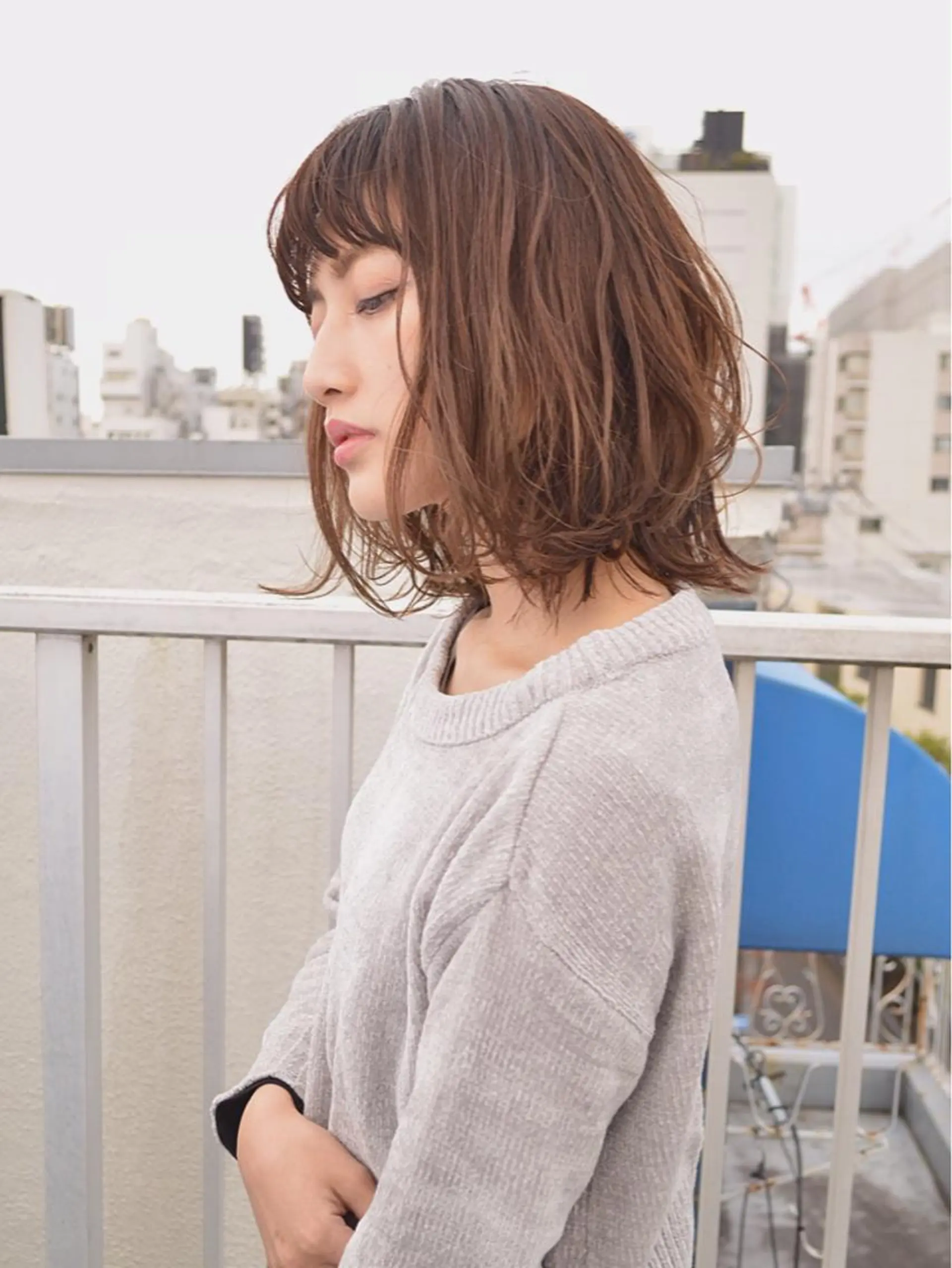 ミディアム カラー パーマ 小顔ショート✁ ⁂Yukari⁂のヘアスタイル