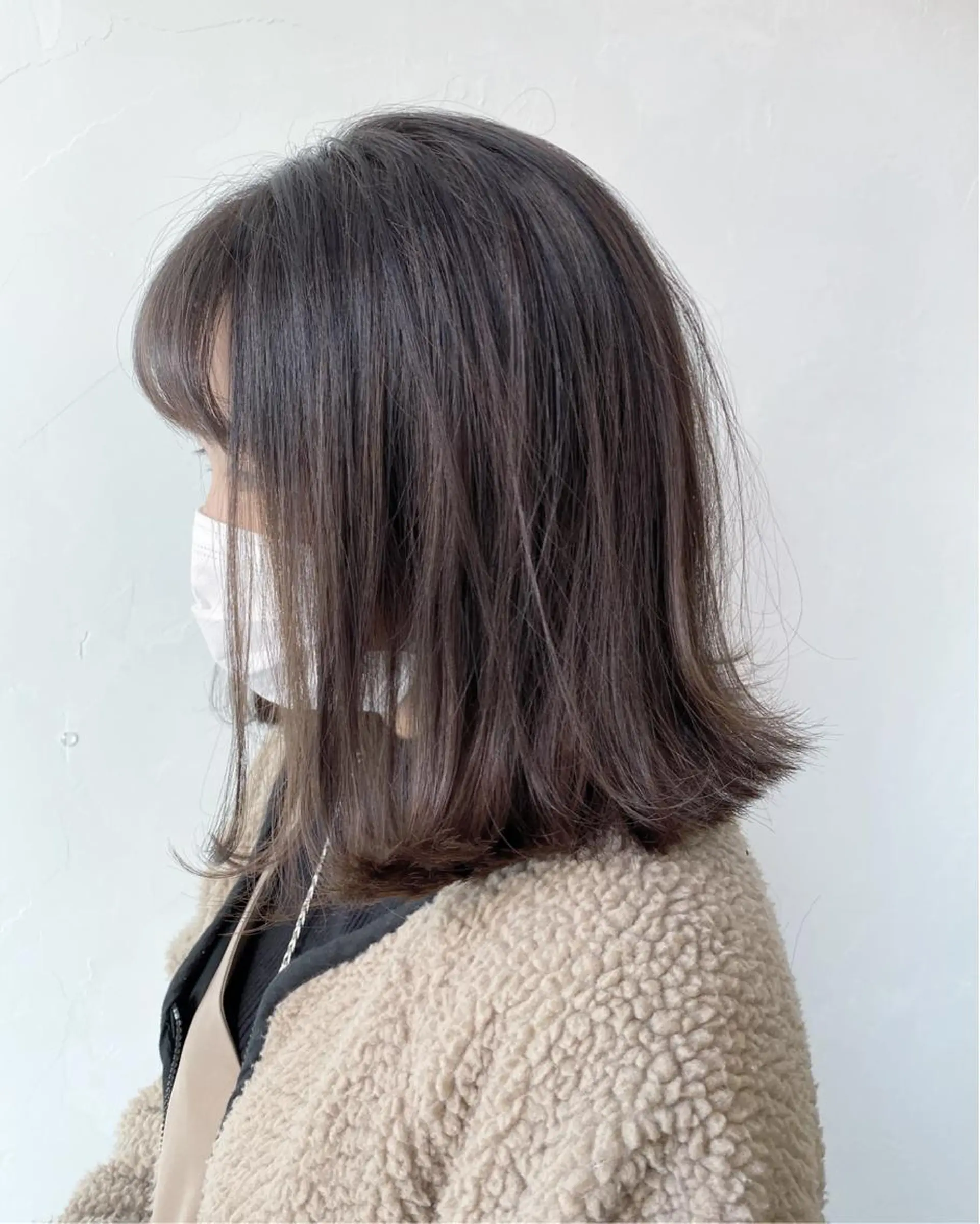 ミディアム 切りっぱなしボブ ボブ ヘアーサロン アルカンシエルのヘアスタイル