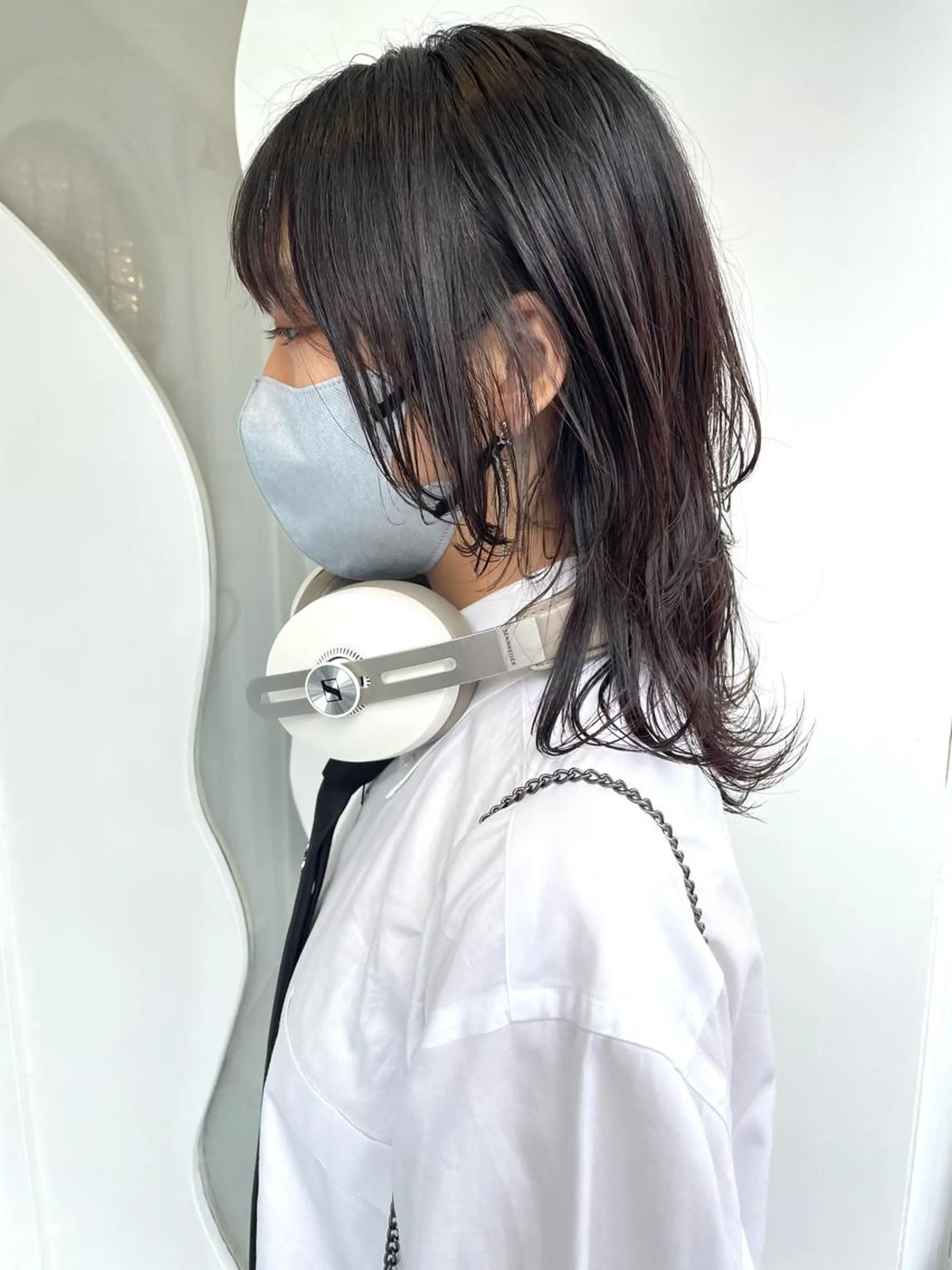 セミロング 顔まわりレイヤー レイヤーカット ウルフカット 🐺高椋 海/ウルフ/レイヤーのヘアスタイル