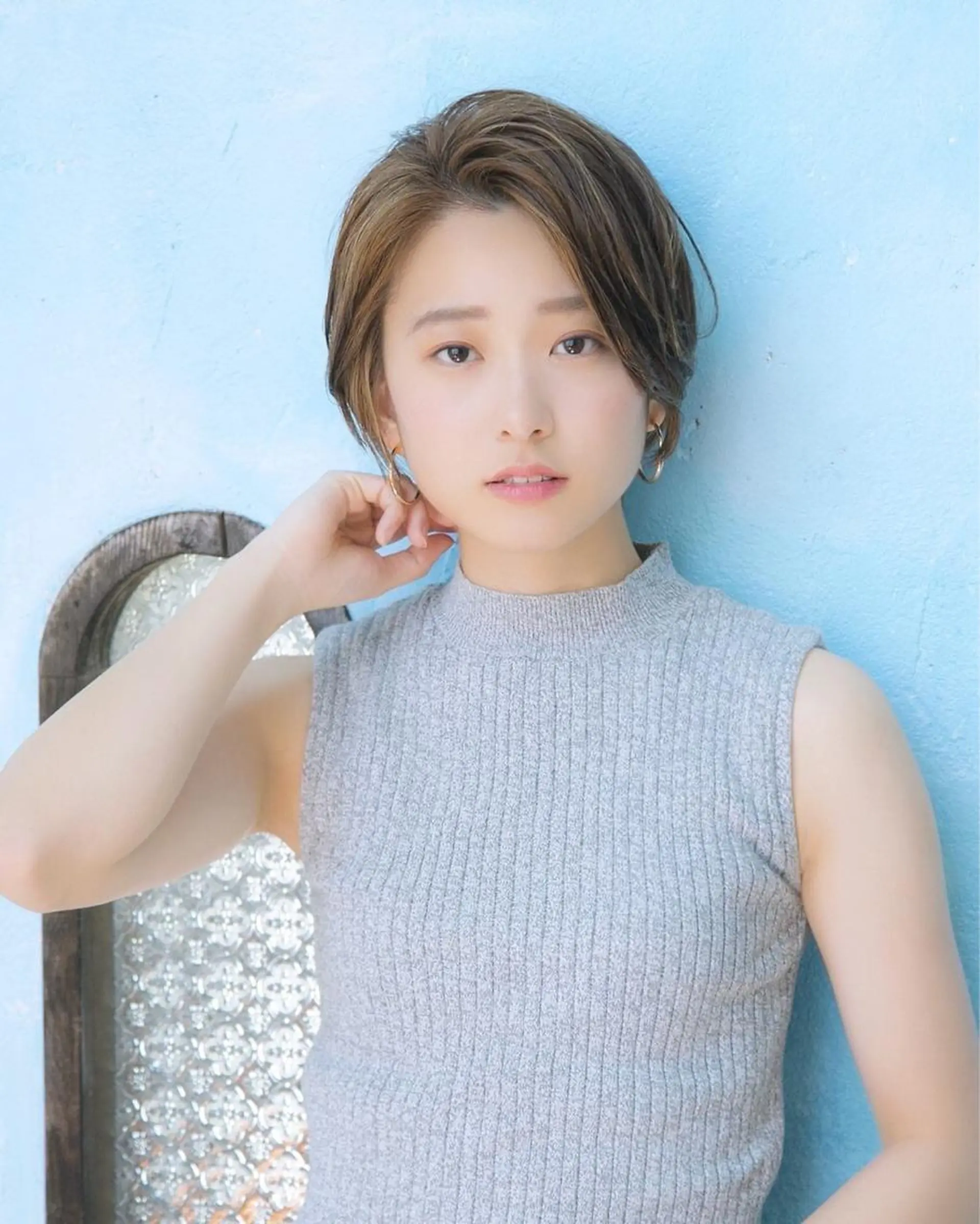 ショート カラー パーマ 仙台Ｉ韓国レイヤー Ｉ髪質改善Ｉ伊藤拓海のヘアスタイル