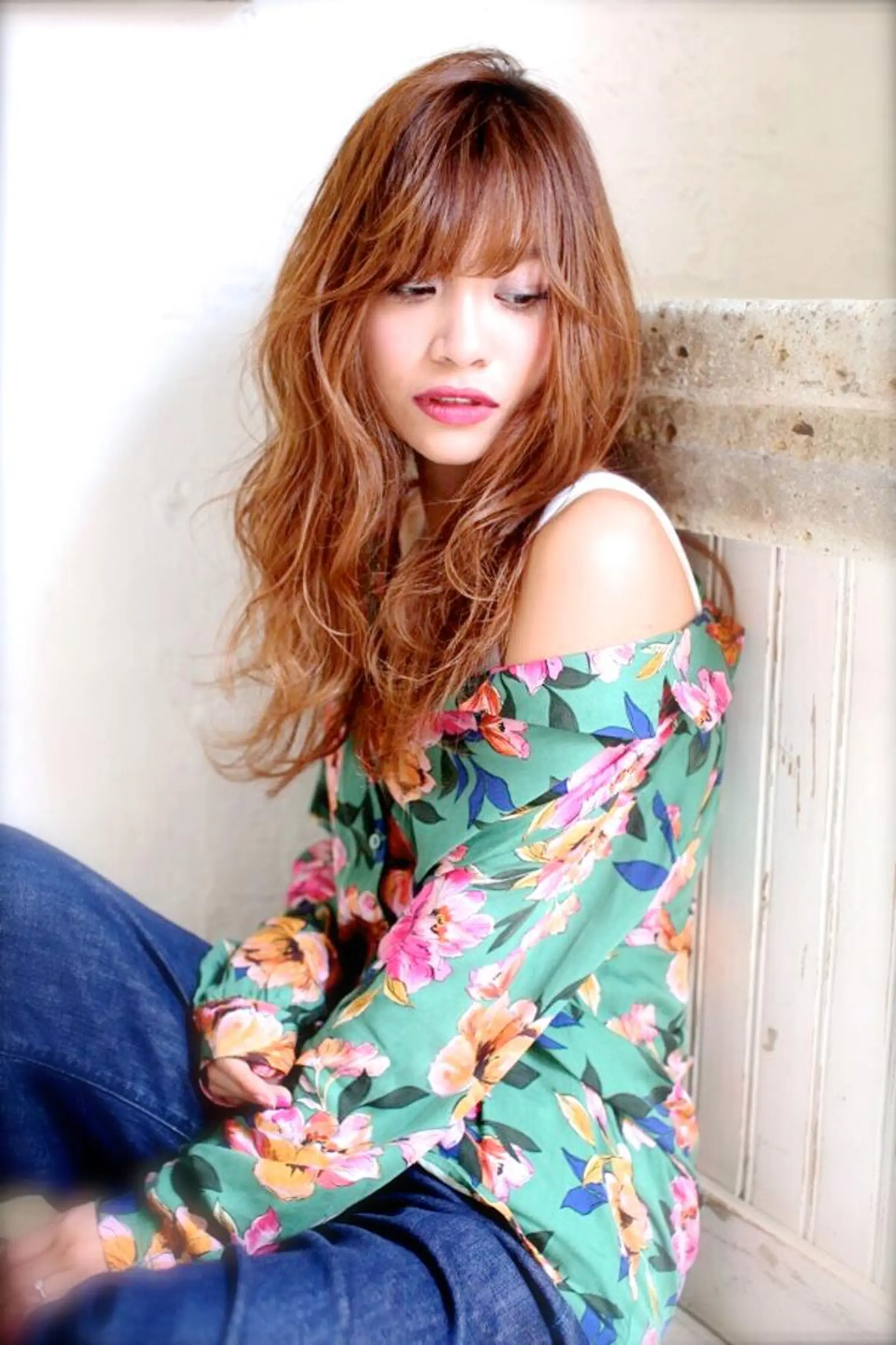 ロング カラー パーマ 髪質改善/縮毛矯正/ ボブ/店長/槌矢圭悟のヘアスタイル