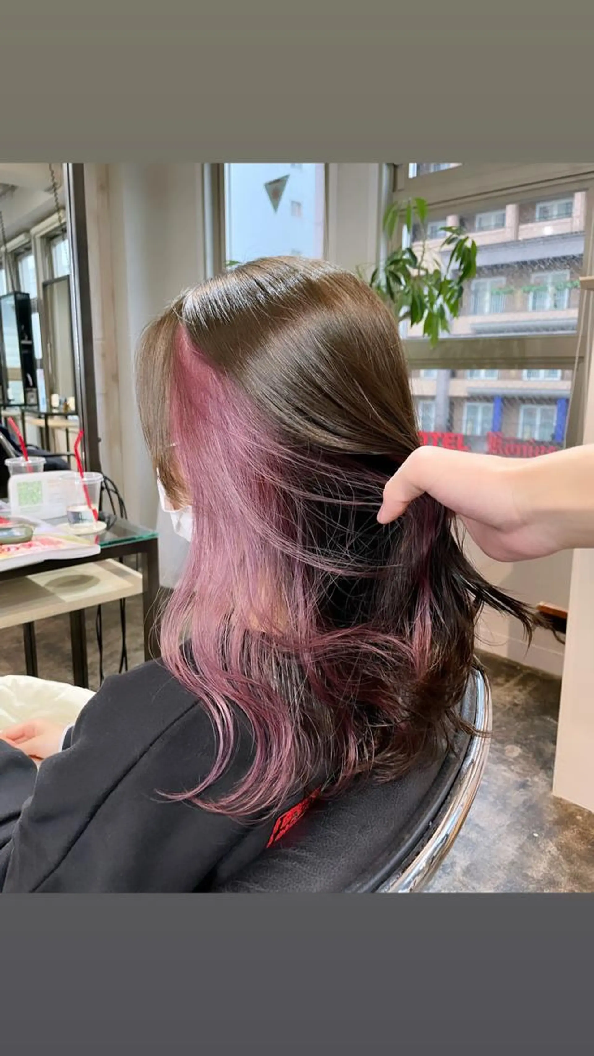 ミディアム カラー 元町神戸 國井椋介のヘアスタイル